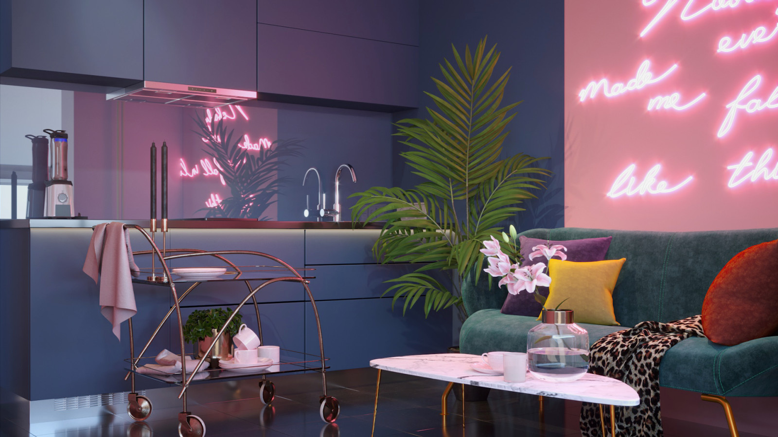 Pink neon