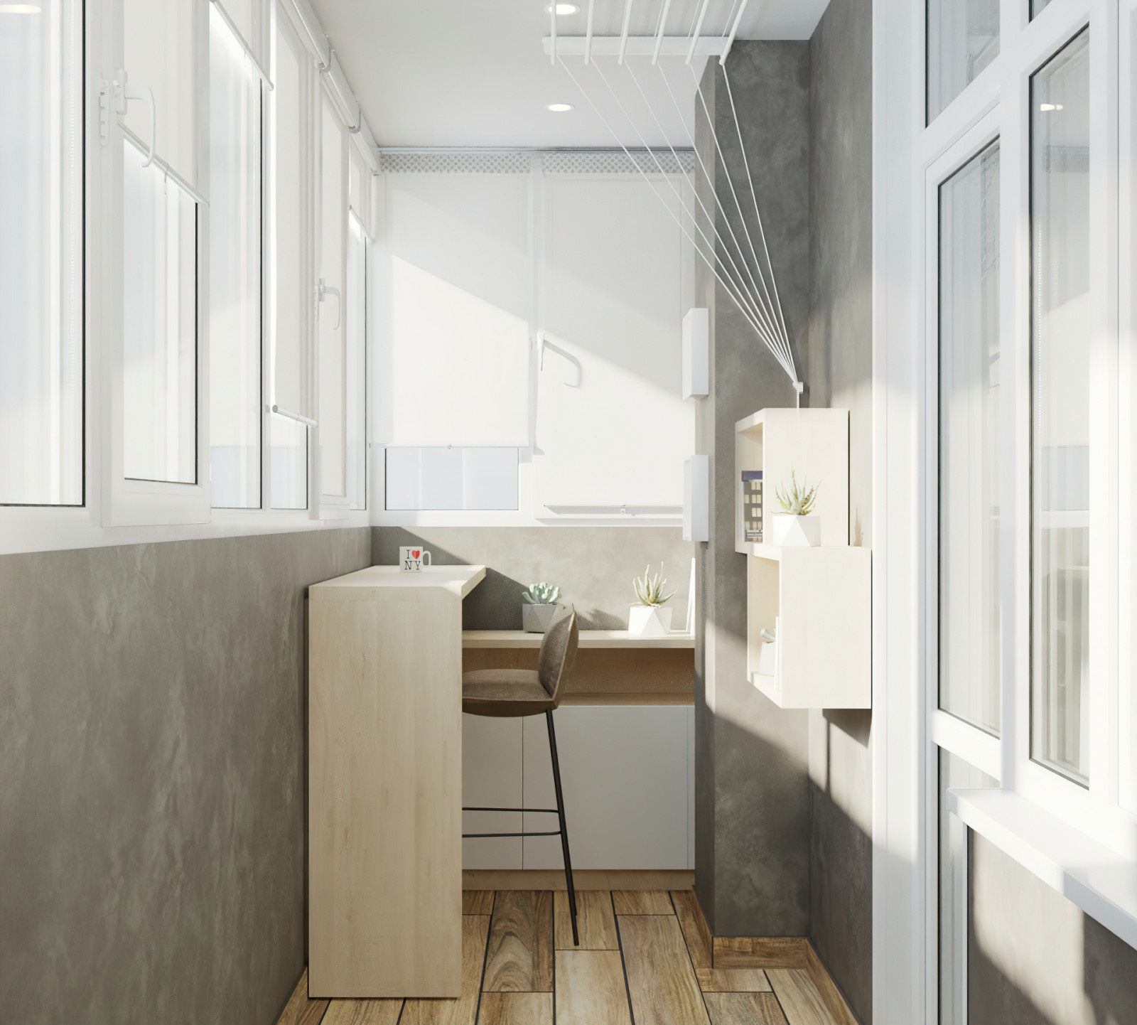 Concrete and elm