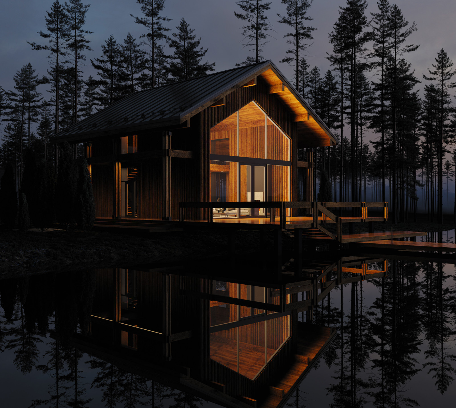Гостевой дом Cabin 02 на берегу озера