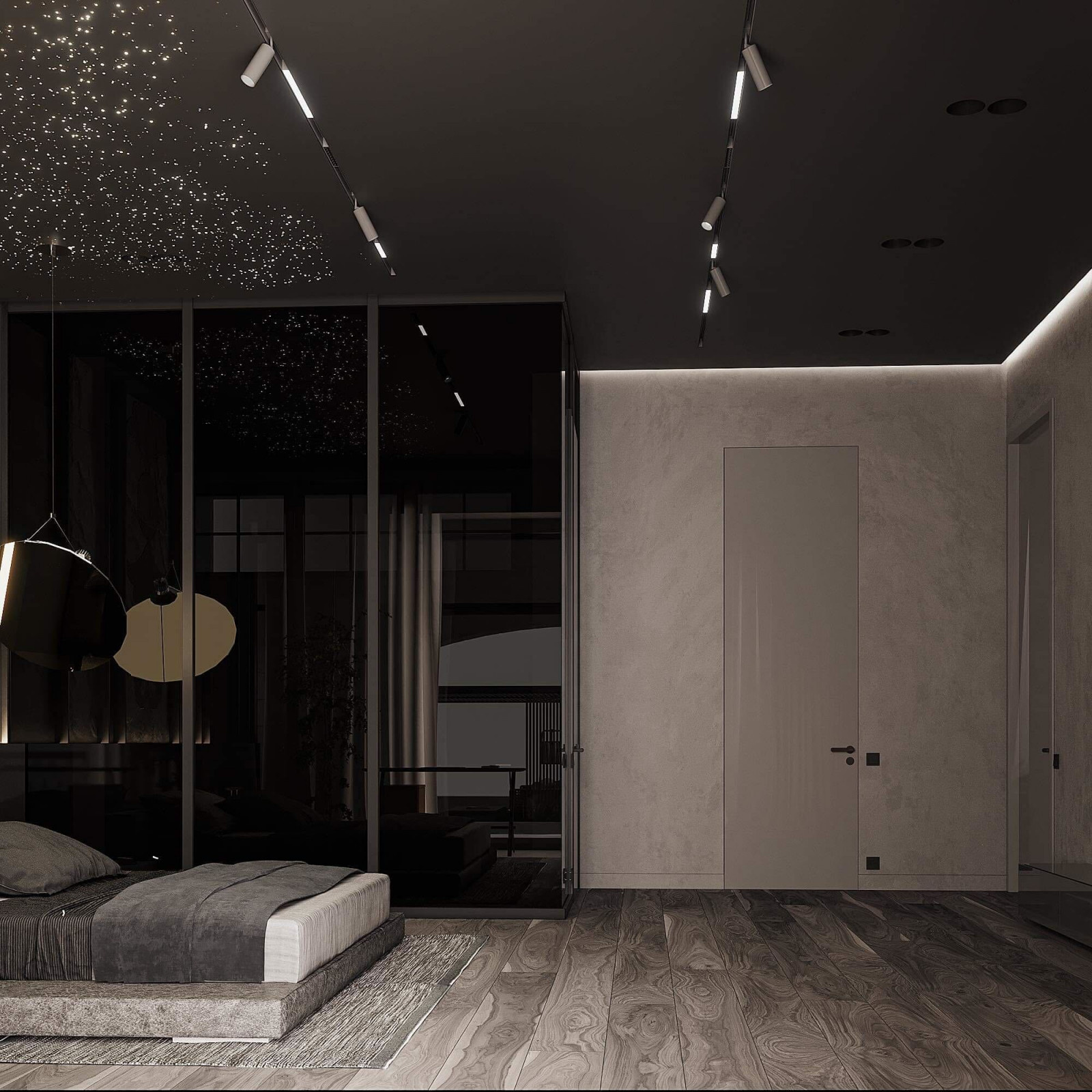 Dark Bedroom