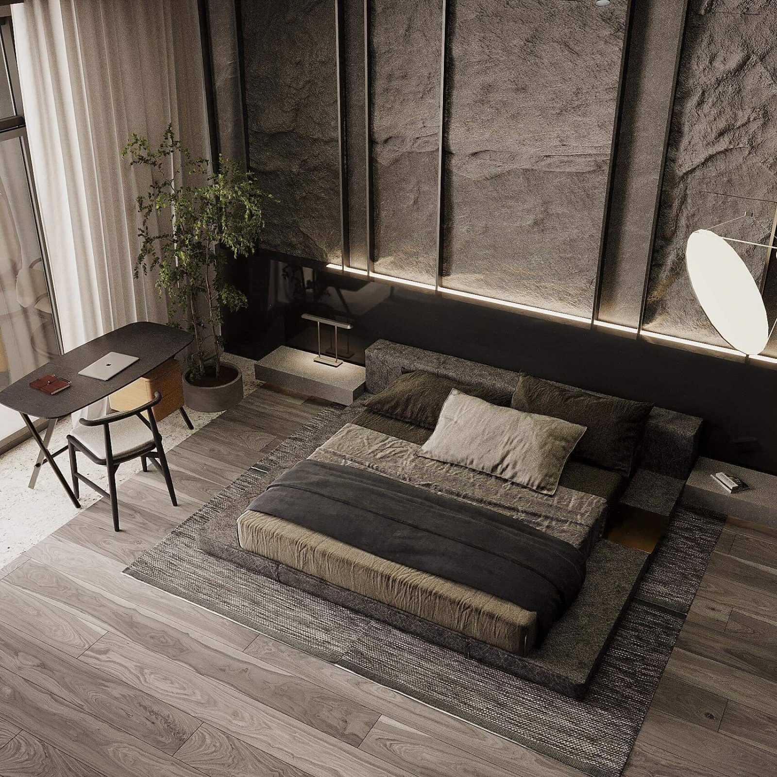 Dark Bedroom