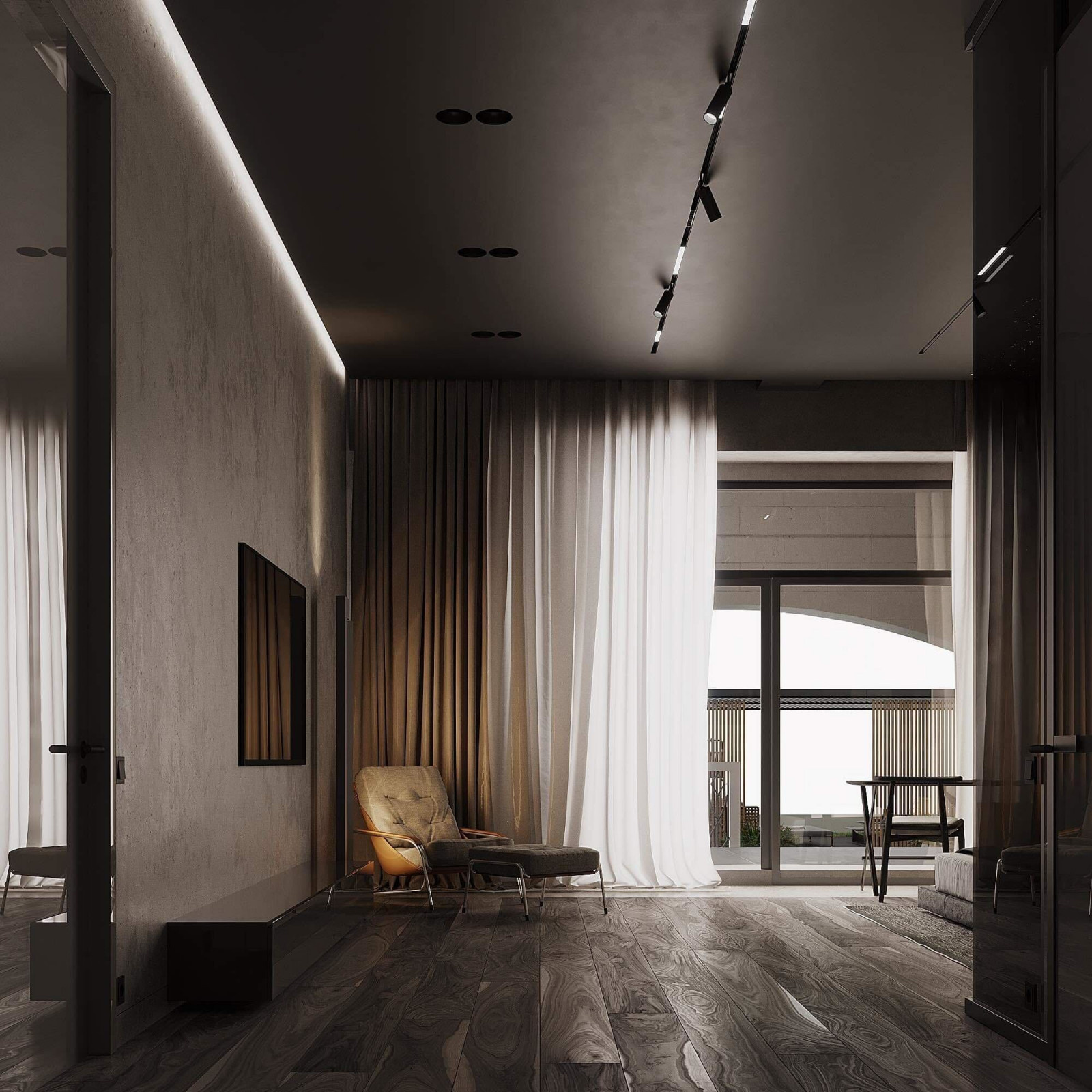 Dark Bedroom