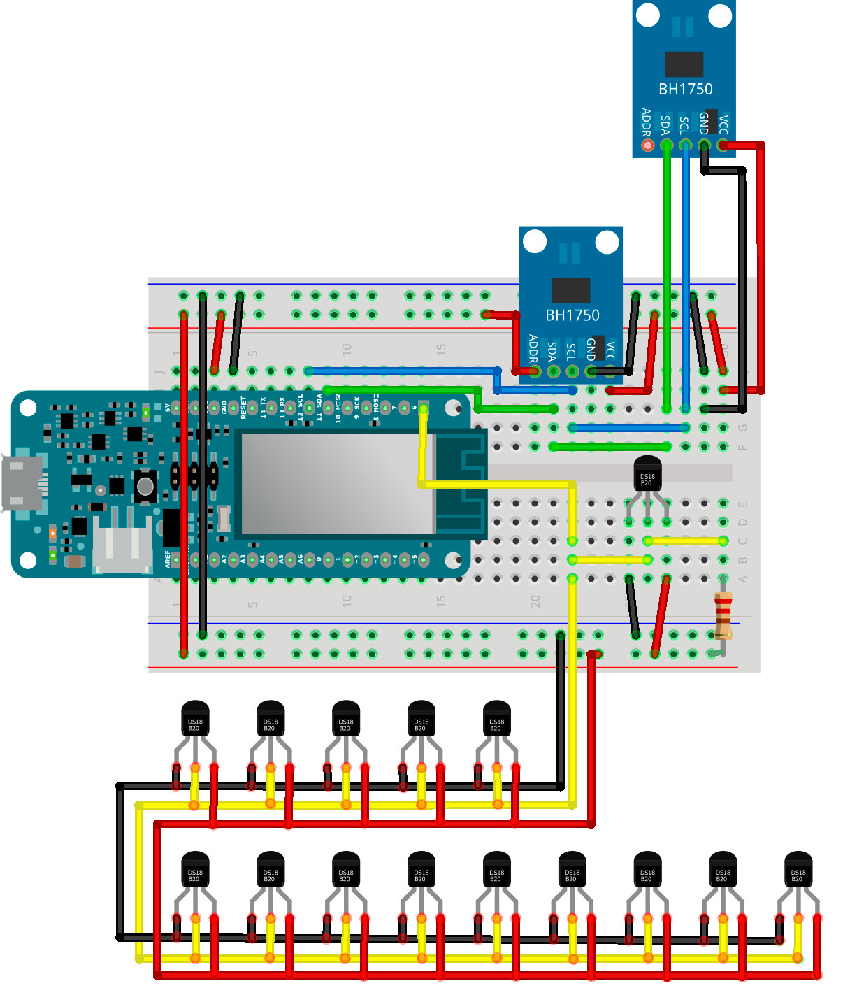 IOT дивайс для архитектурного анализа микроклимата помещения