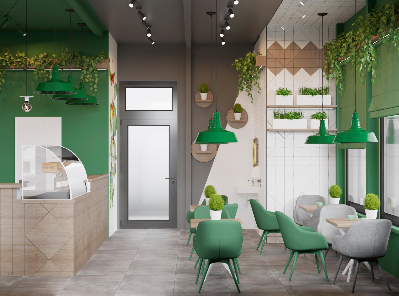 "Green Green". Сеть кофеен город Красноярск, 2020год.