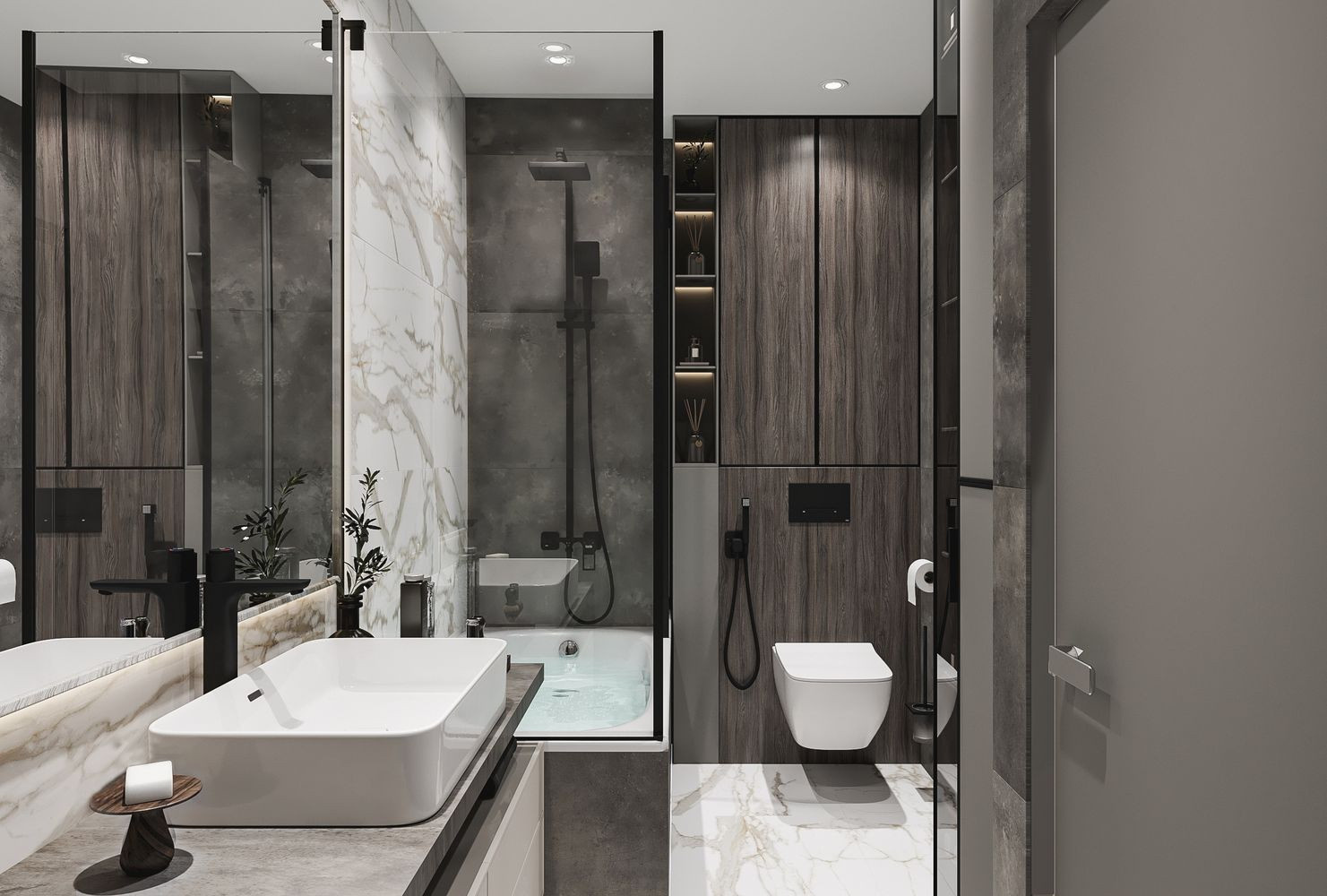 ДИЗАЙН ИНТЕРЬЕРА КВАРТИРЫ В ЖК SKY HOUSE 66 КВ.М