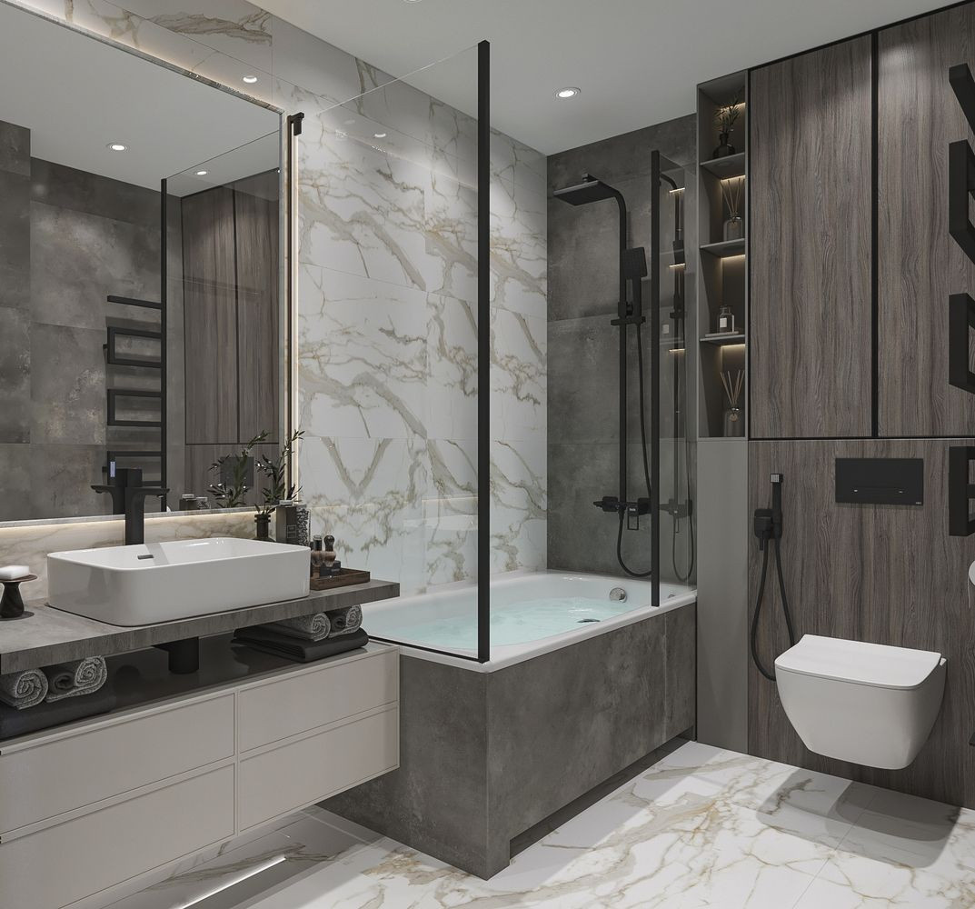 ДИЗАЙН ИНТЕРЬЕРА КВАРТИРЫ В ЖК SKY HOUSE 66 КВ.М