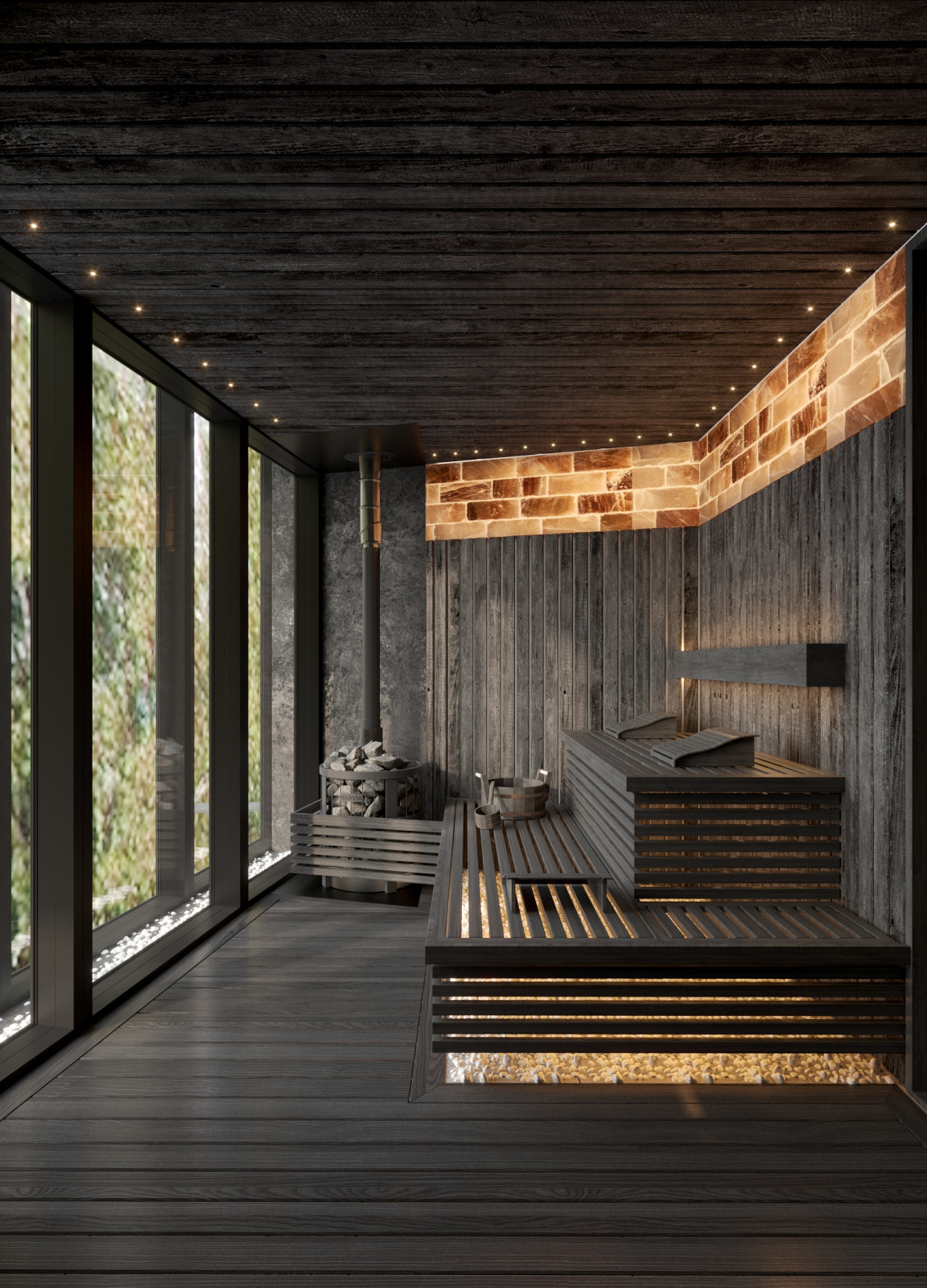 Интерьер загородного SPA