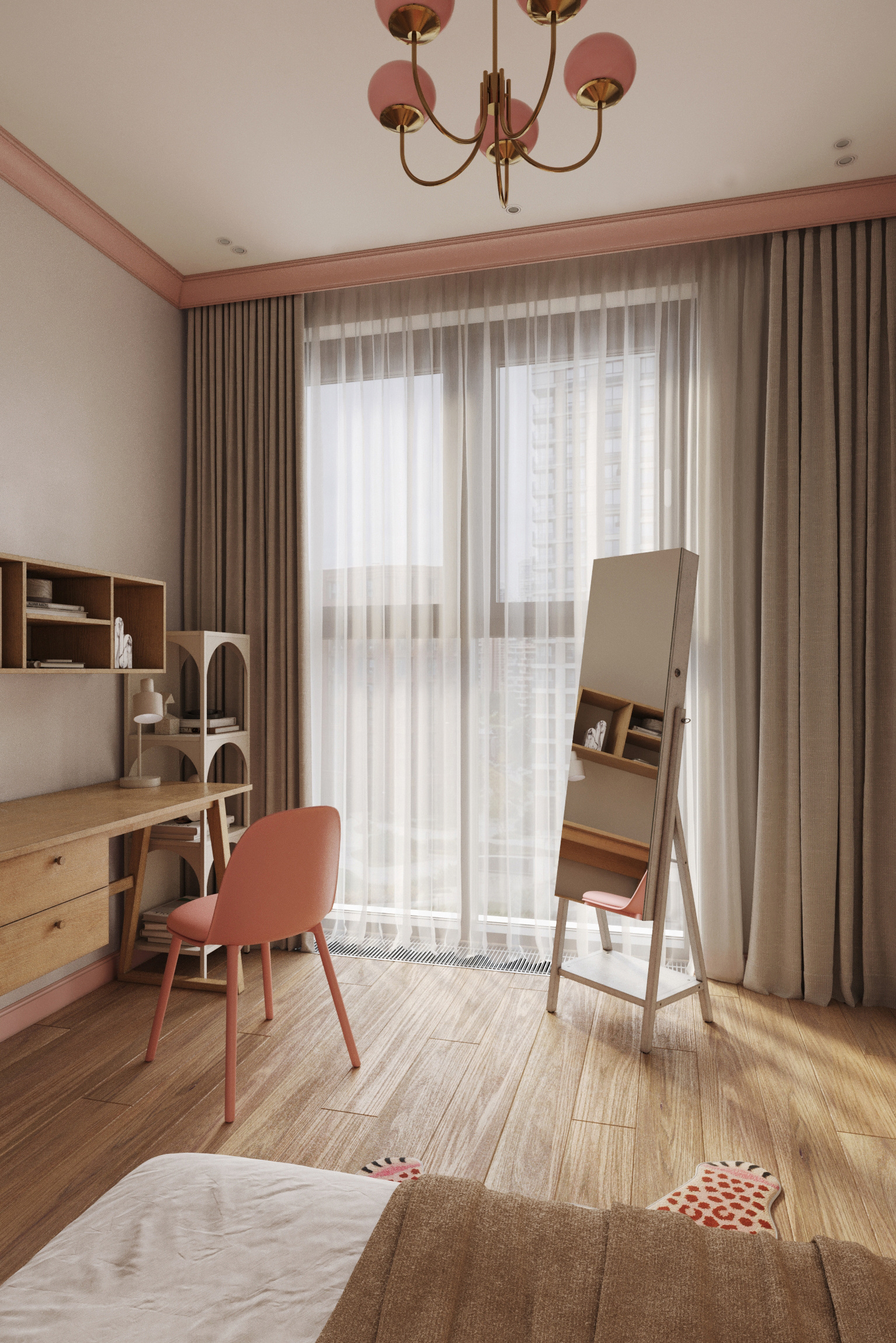 Эклектичный интерьер в ЖК "RiverSky"