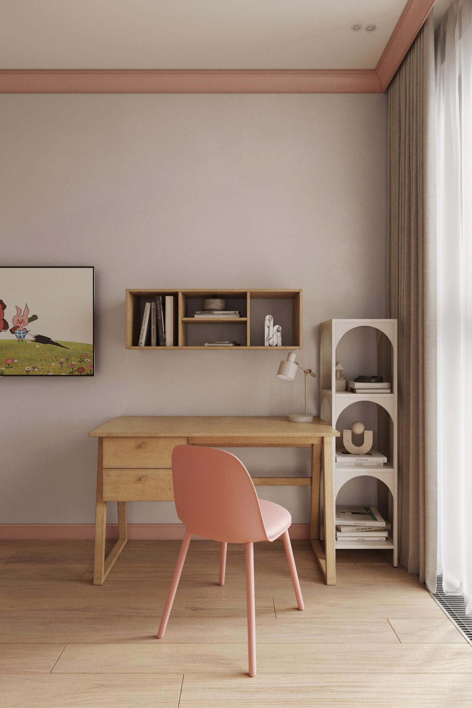 Эклектичный интерьер в ЖК "RiverSky"