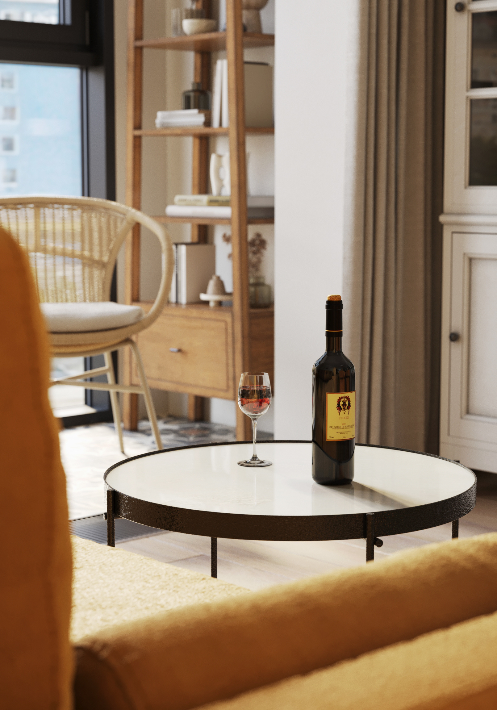 Эклектичный интерьер в ЖК "RiverSky"