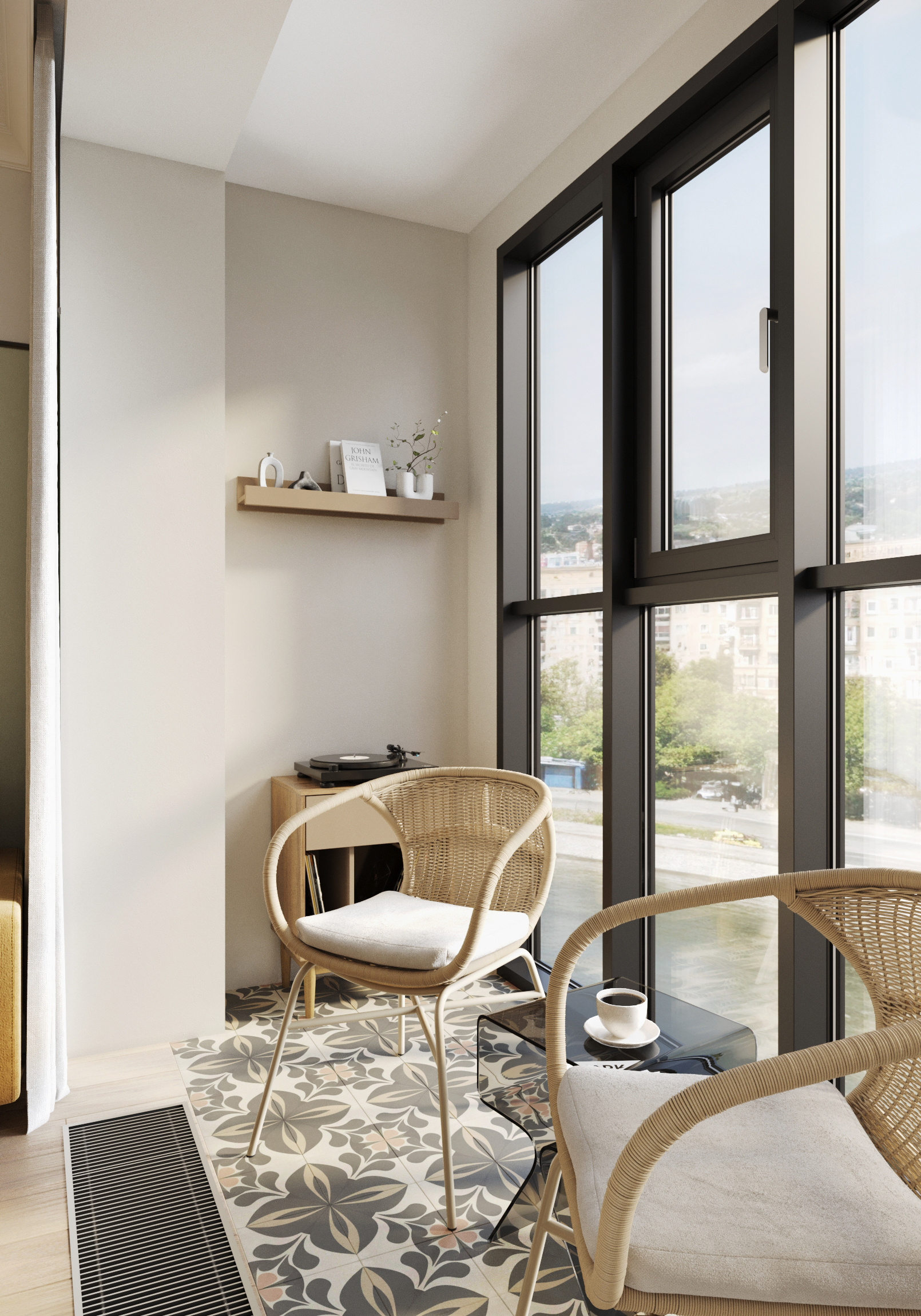 Эклектичный интерьер в ЖК "RiverSky"