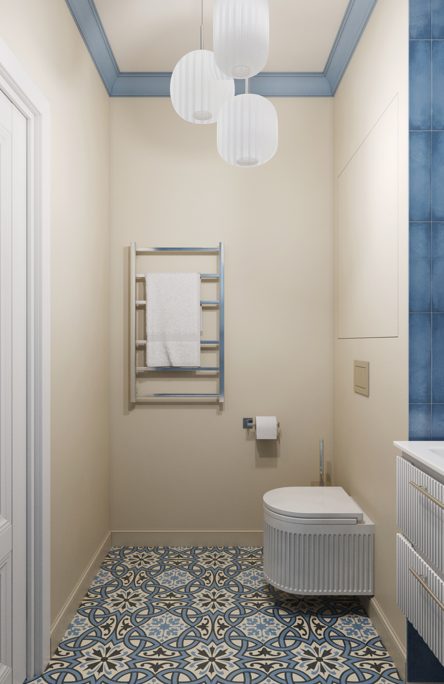 Эклектичный интерьер в ЖК "RiverSky"