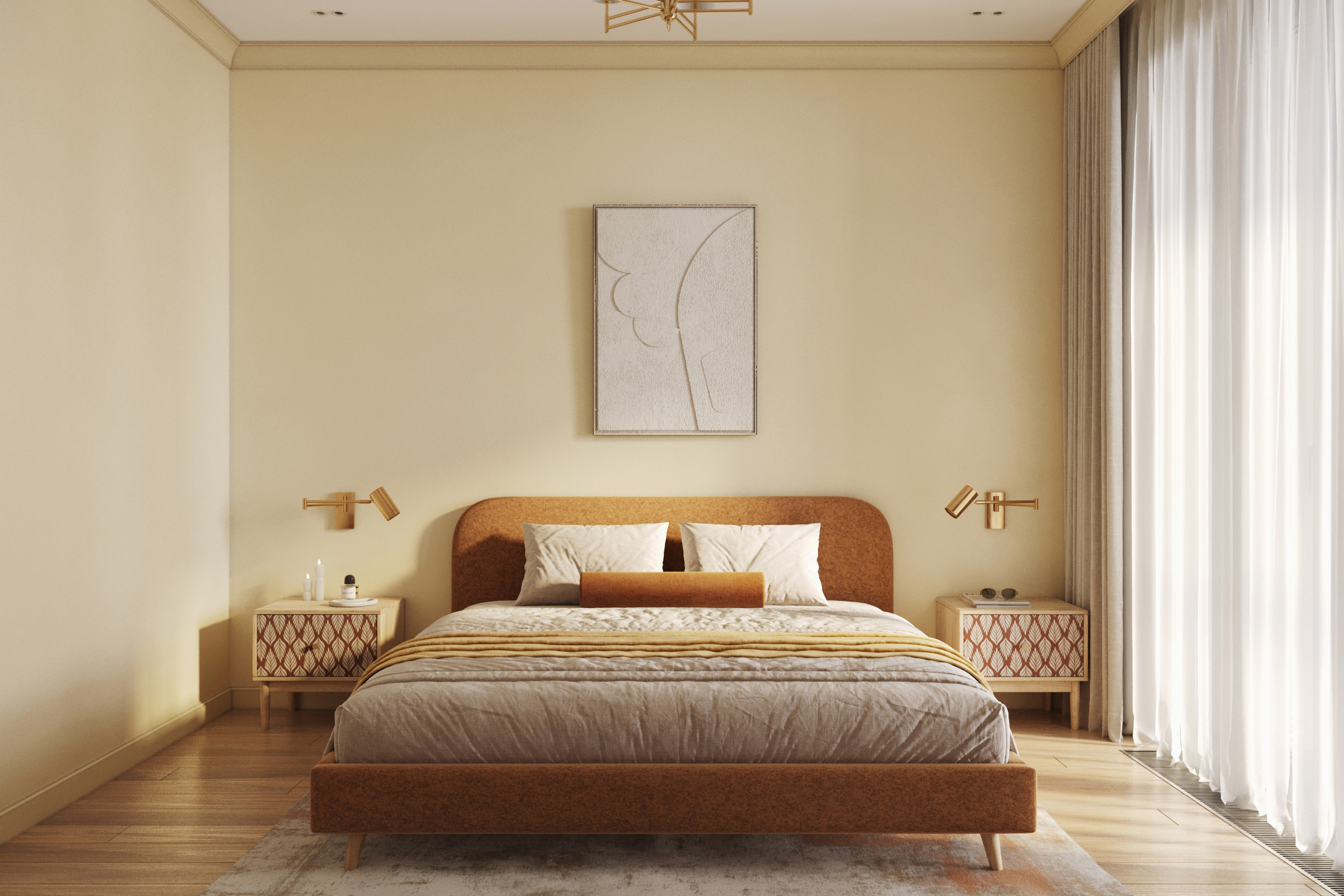 Эклектичный интерьер в ЖК "RiverSky"