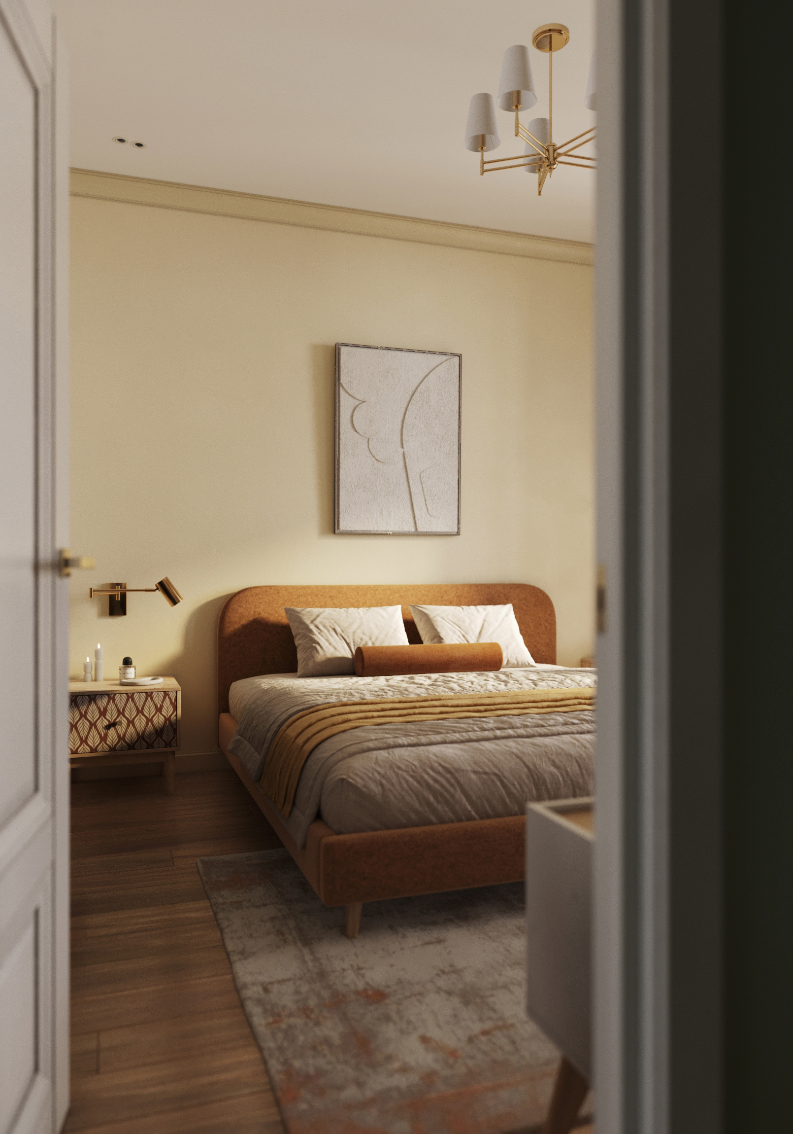 Эклектичный интерьер в ЖК "RiverSky"