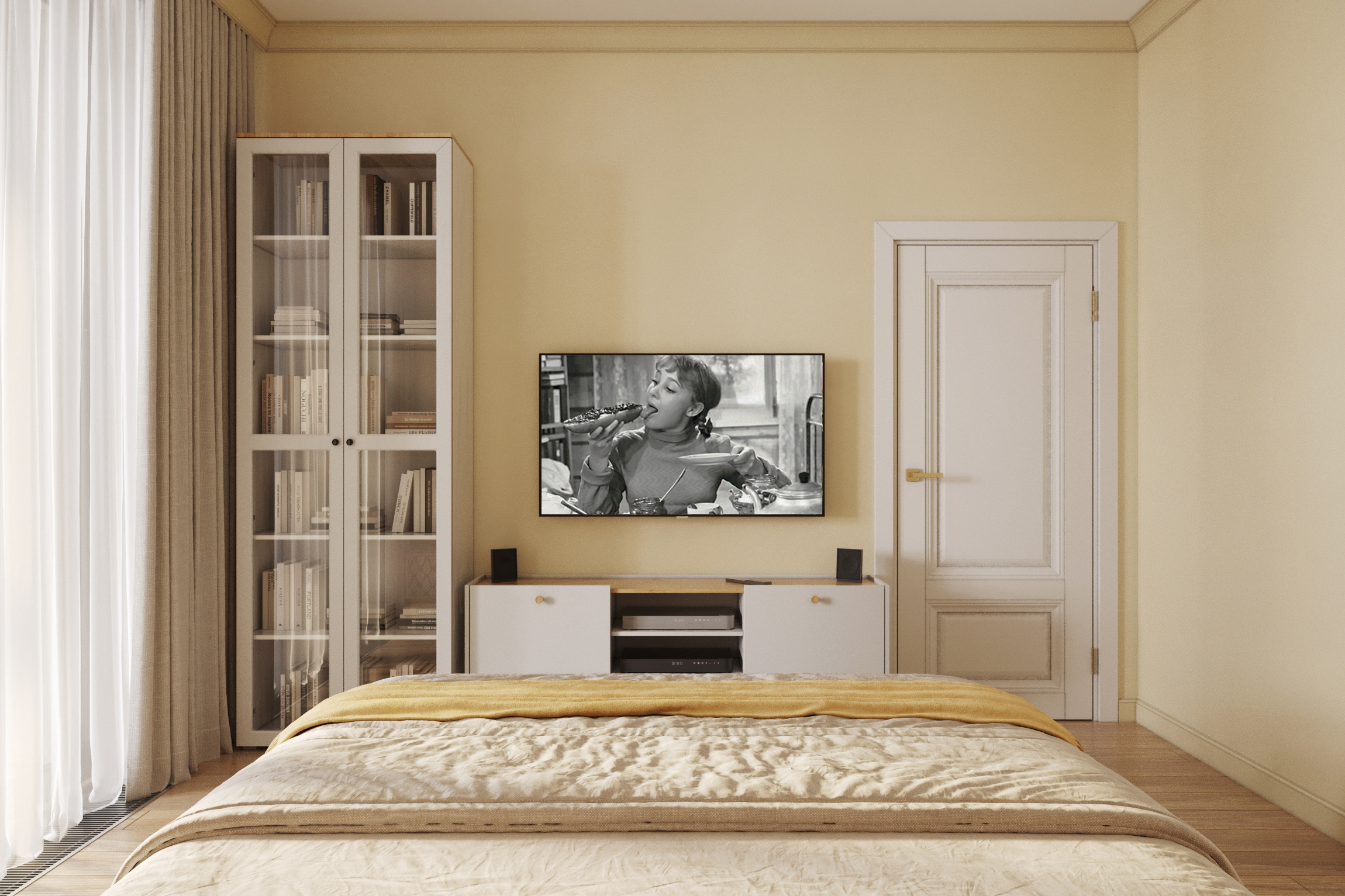 Эклектичный интерьер в ЖК "RiverSky"