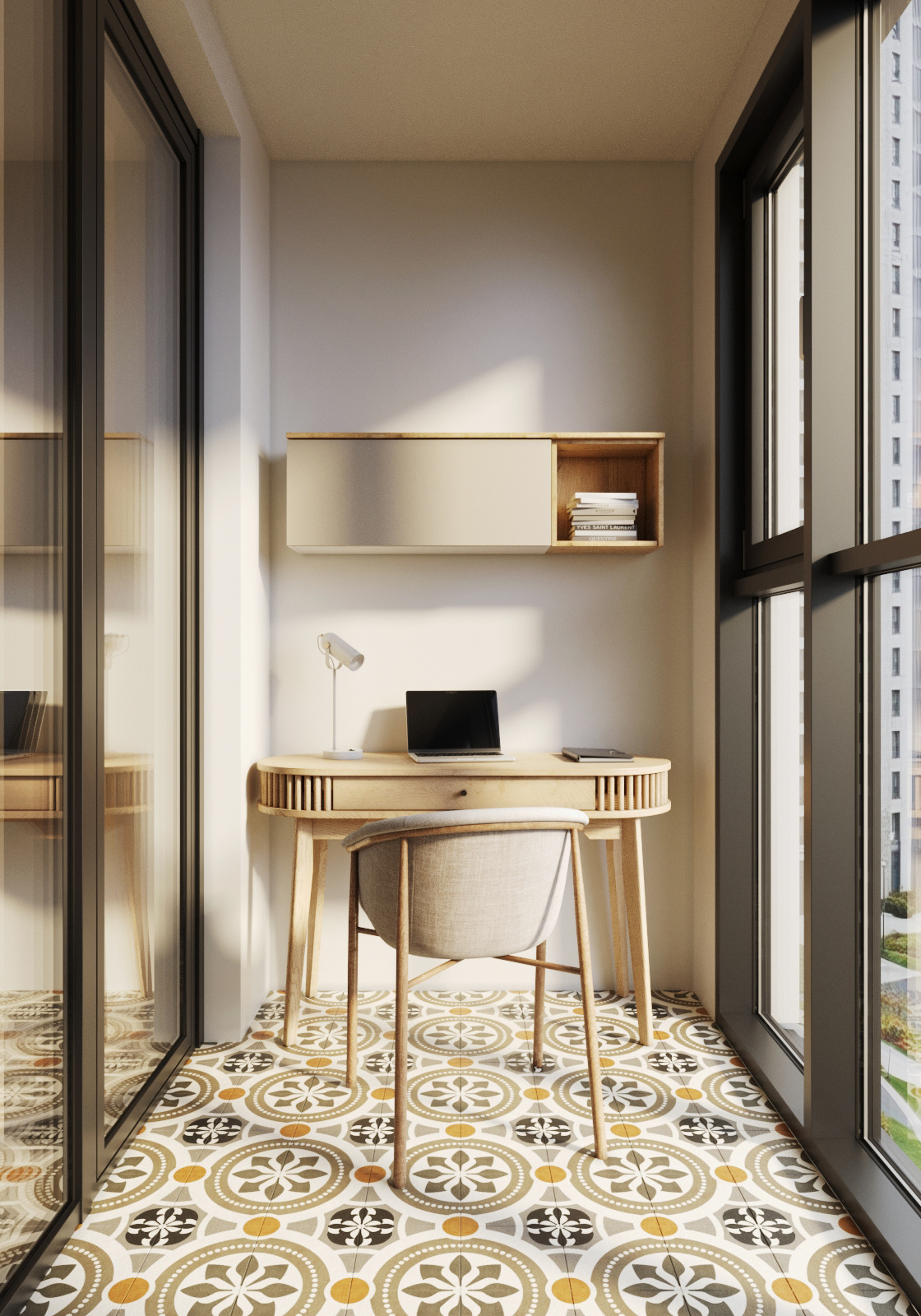 Эклектичный интерьер в ЖК "RiverSky"