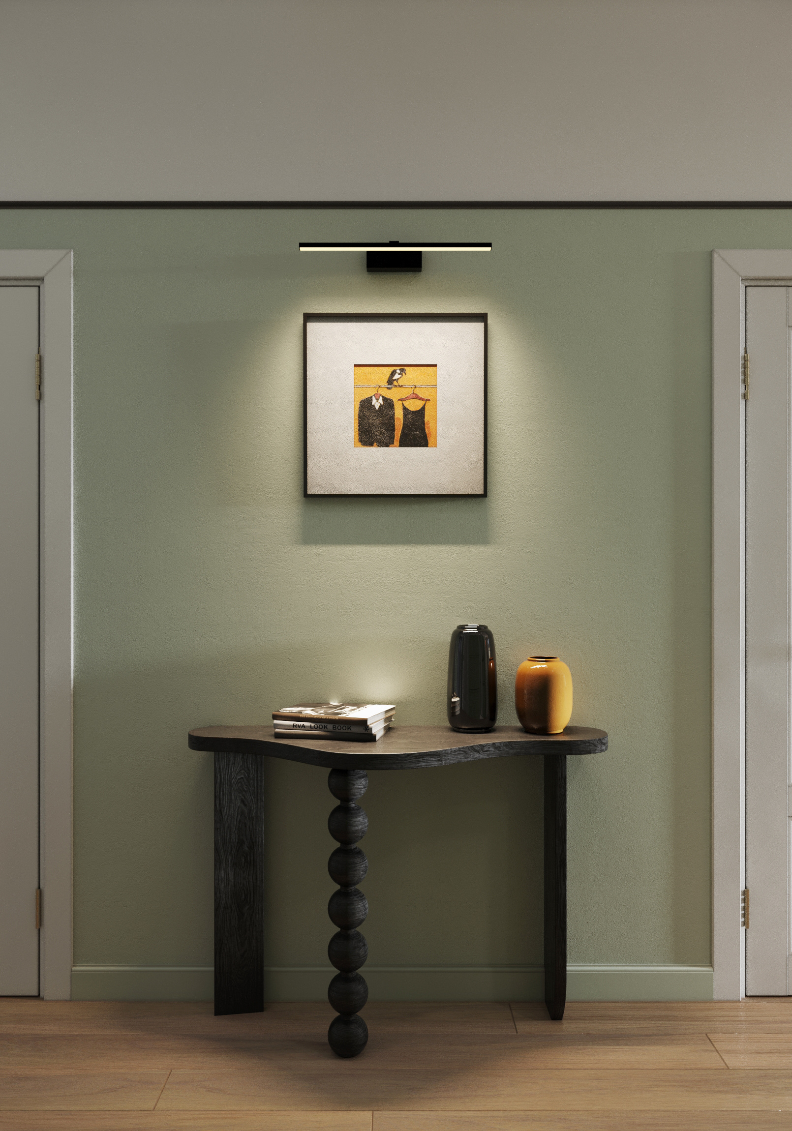 Эклектичный интерьер в ЖК "RiverSky"