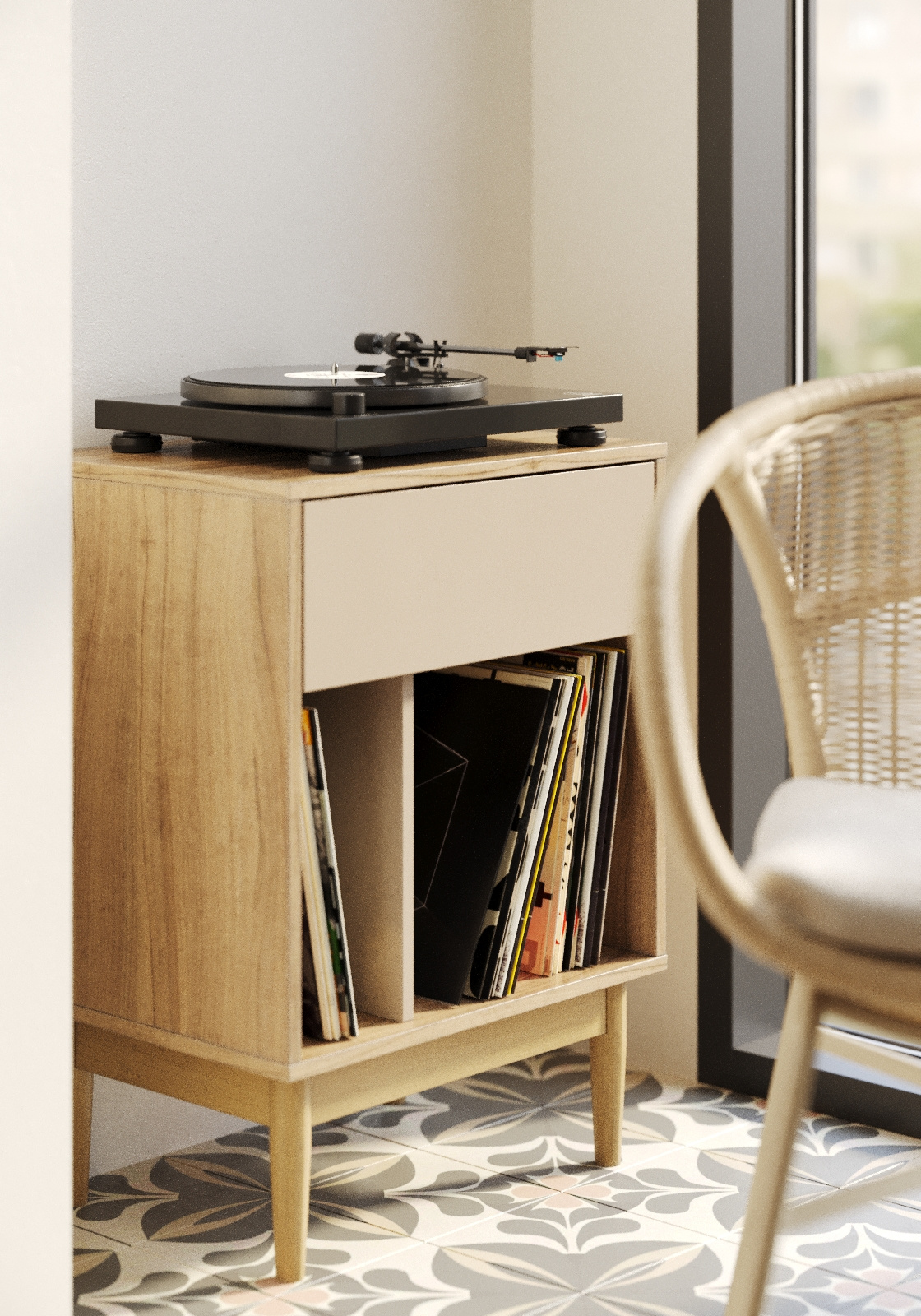 Эклектичный интерьер в ЖК "RiverSky"