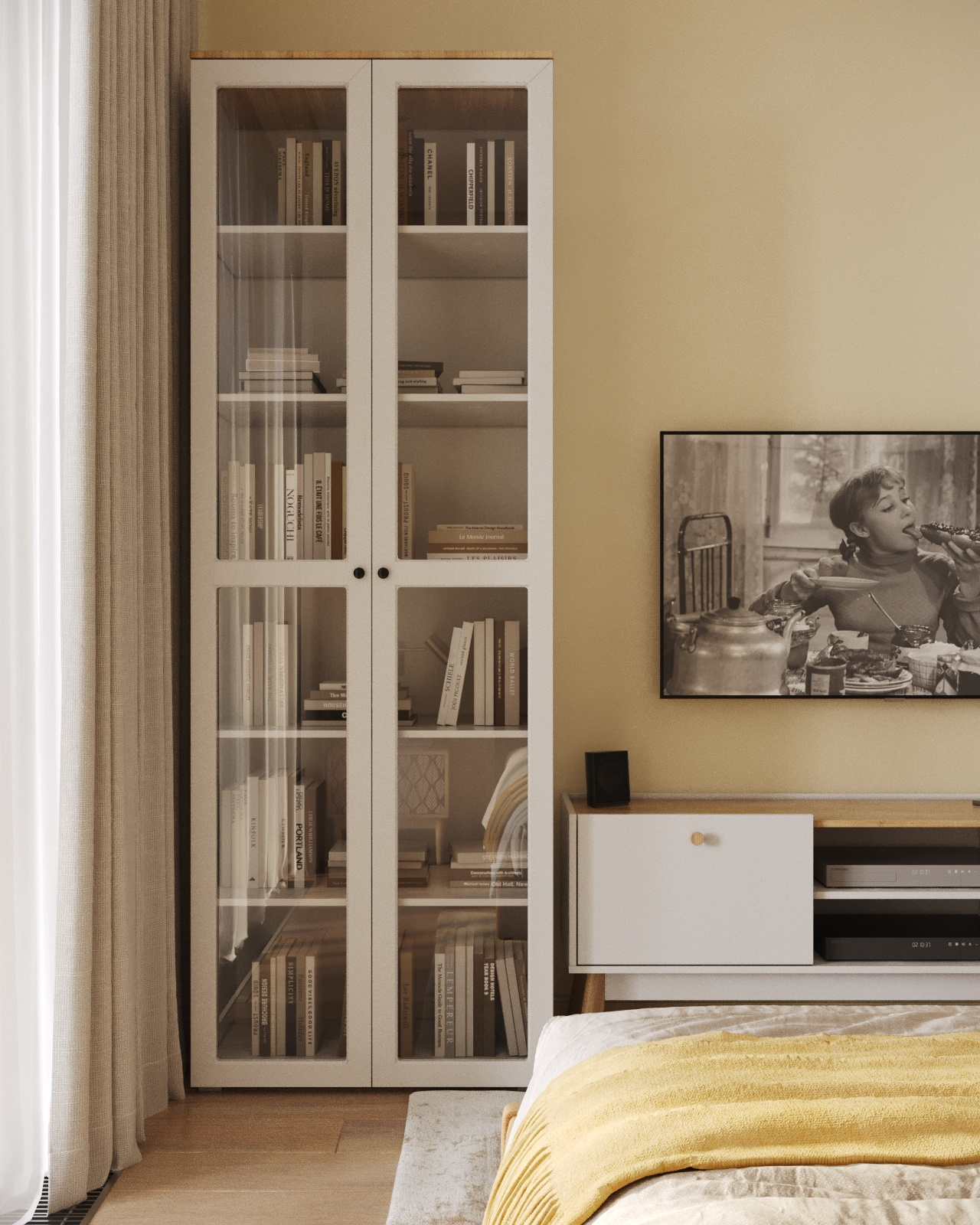 Эклектичный интерьер в ЖК "RiverSky"