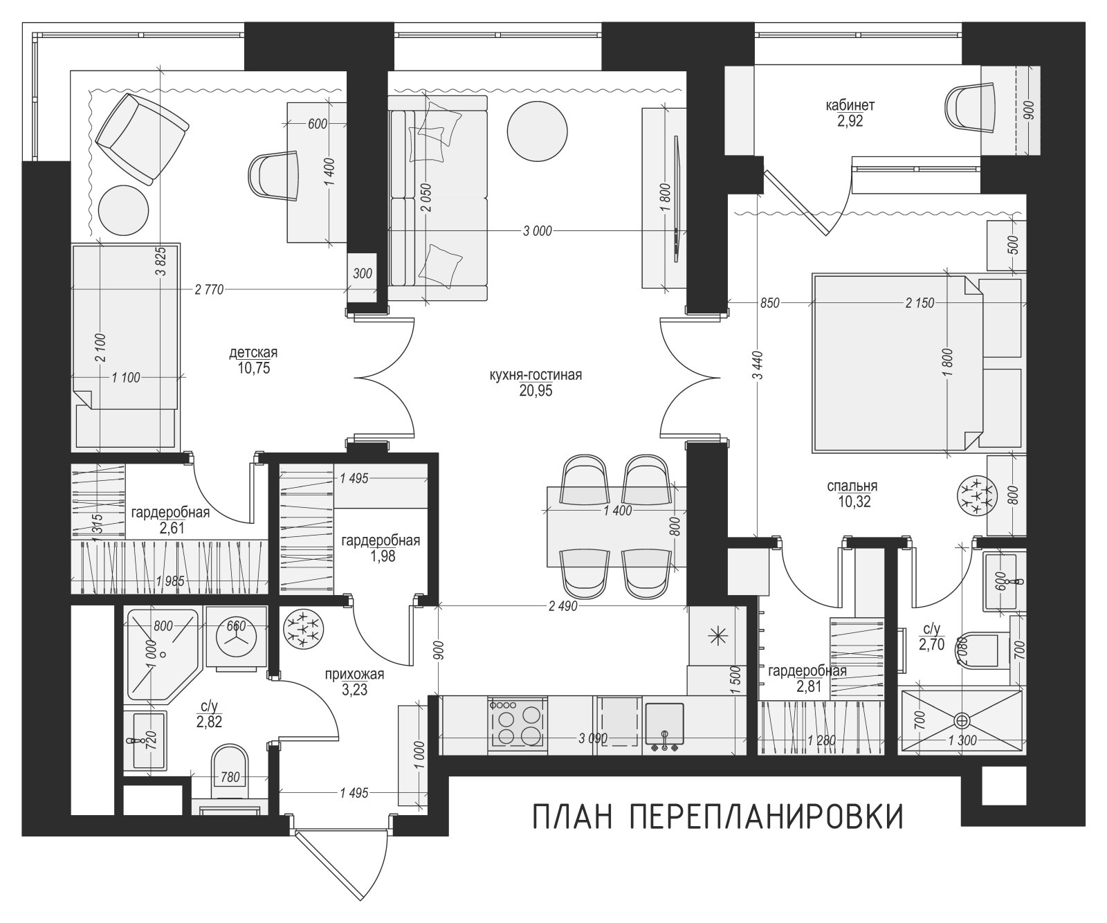 ЖК Архитектор, 2-х комнатная квартира