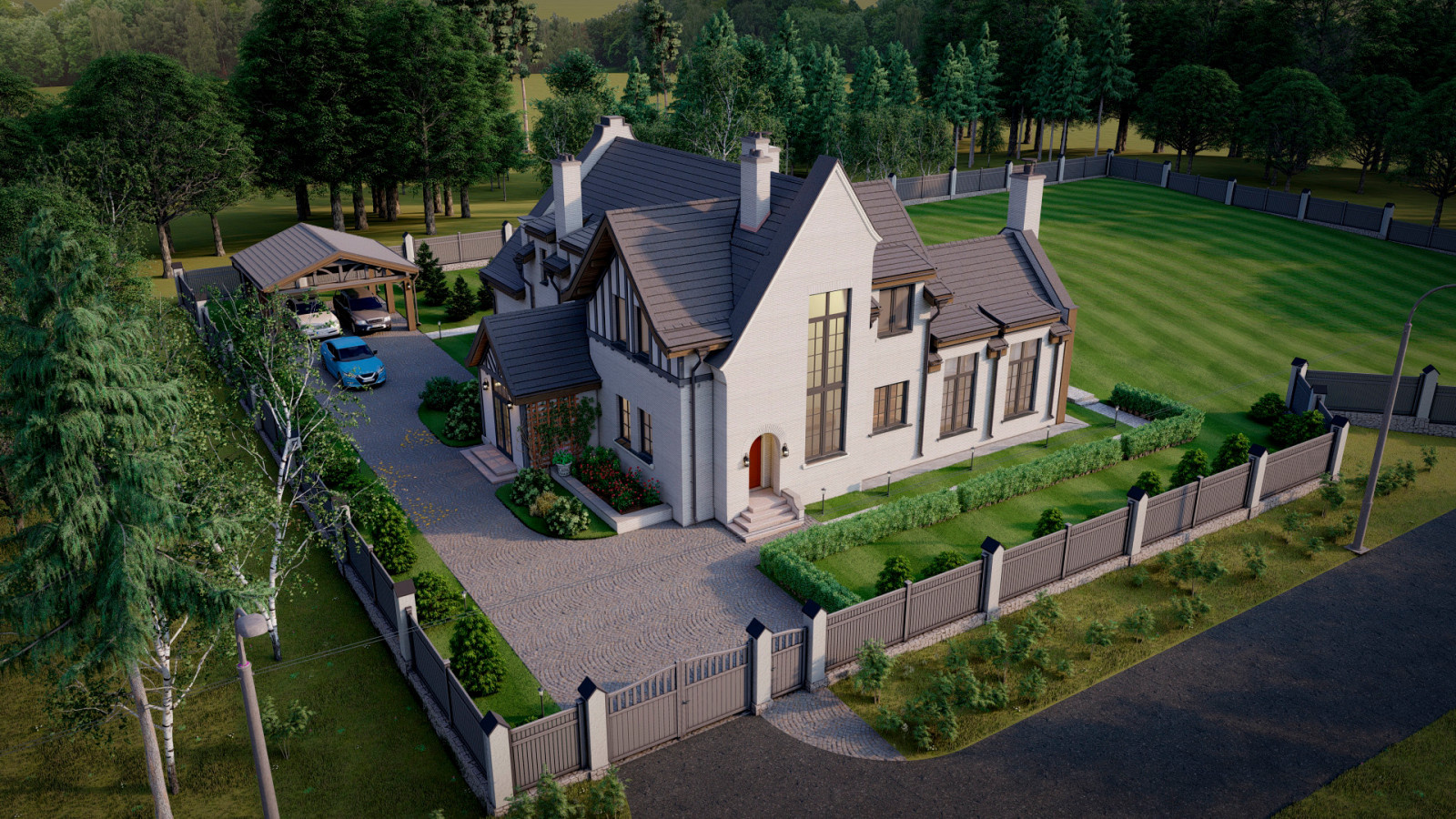 Дом в тюдоровском стиле