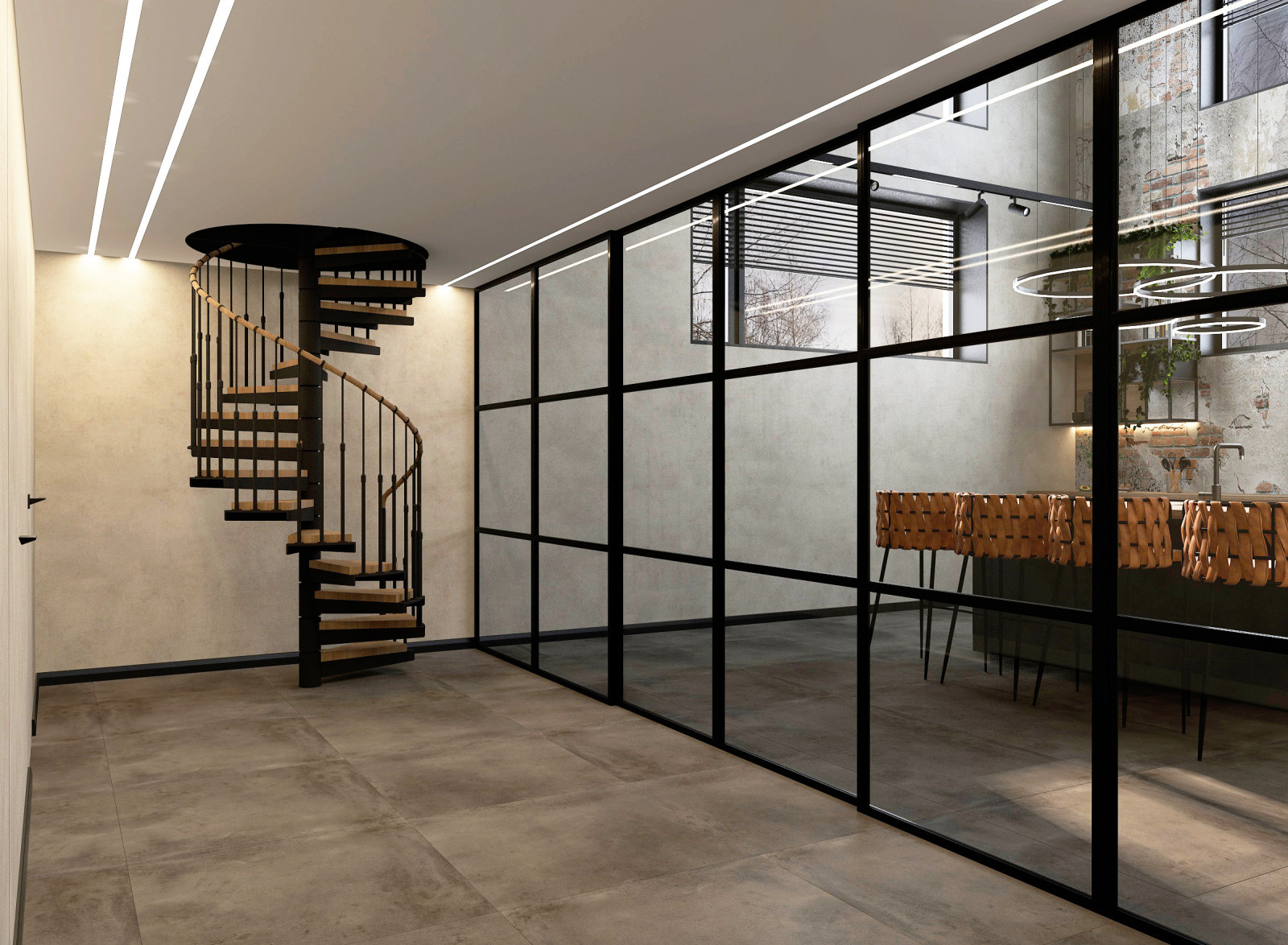 Офисное пространство в стиле LOFT