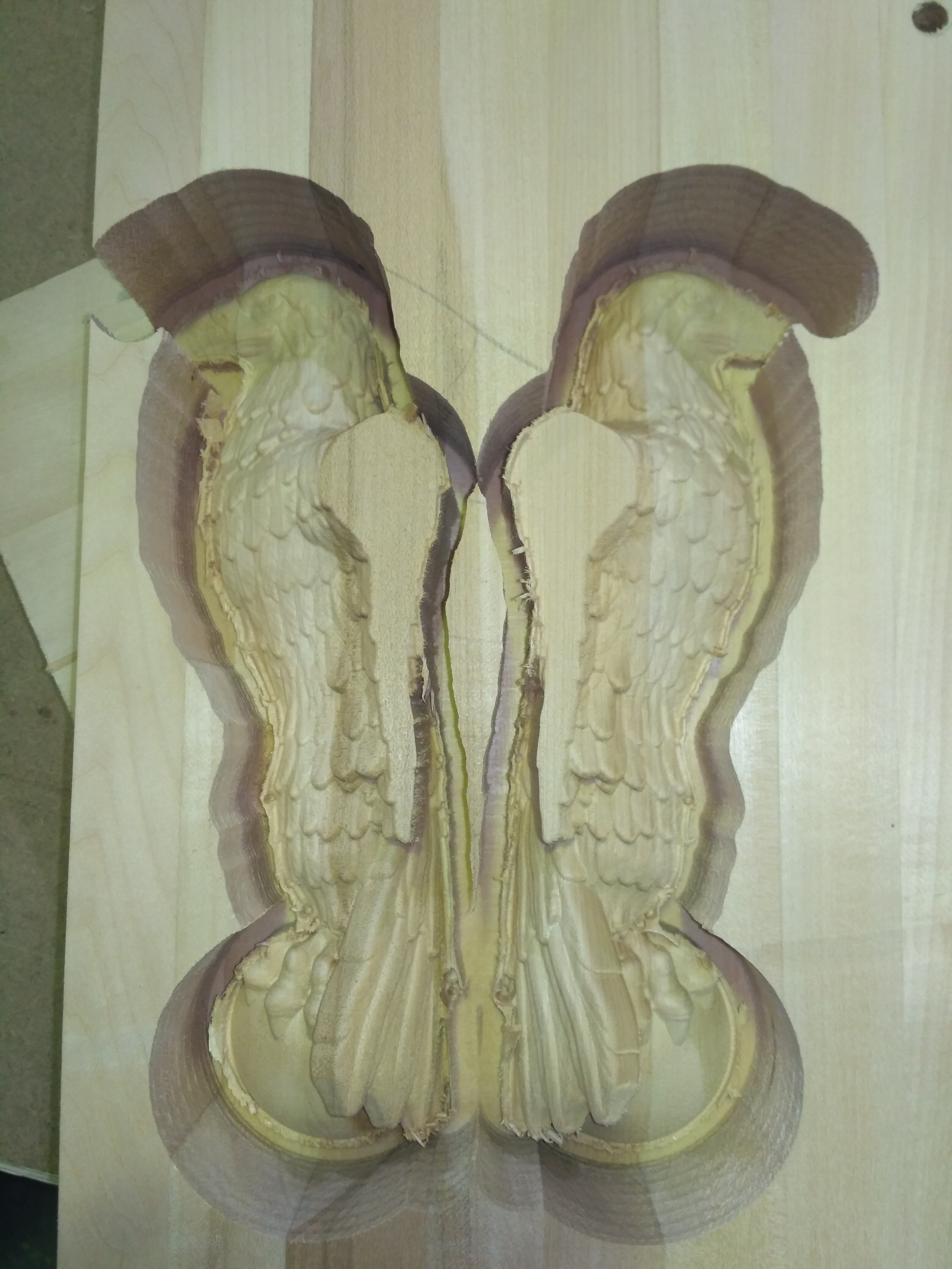 Стол директора с резными орлами