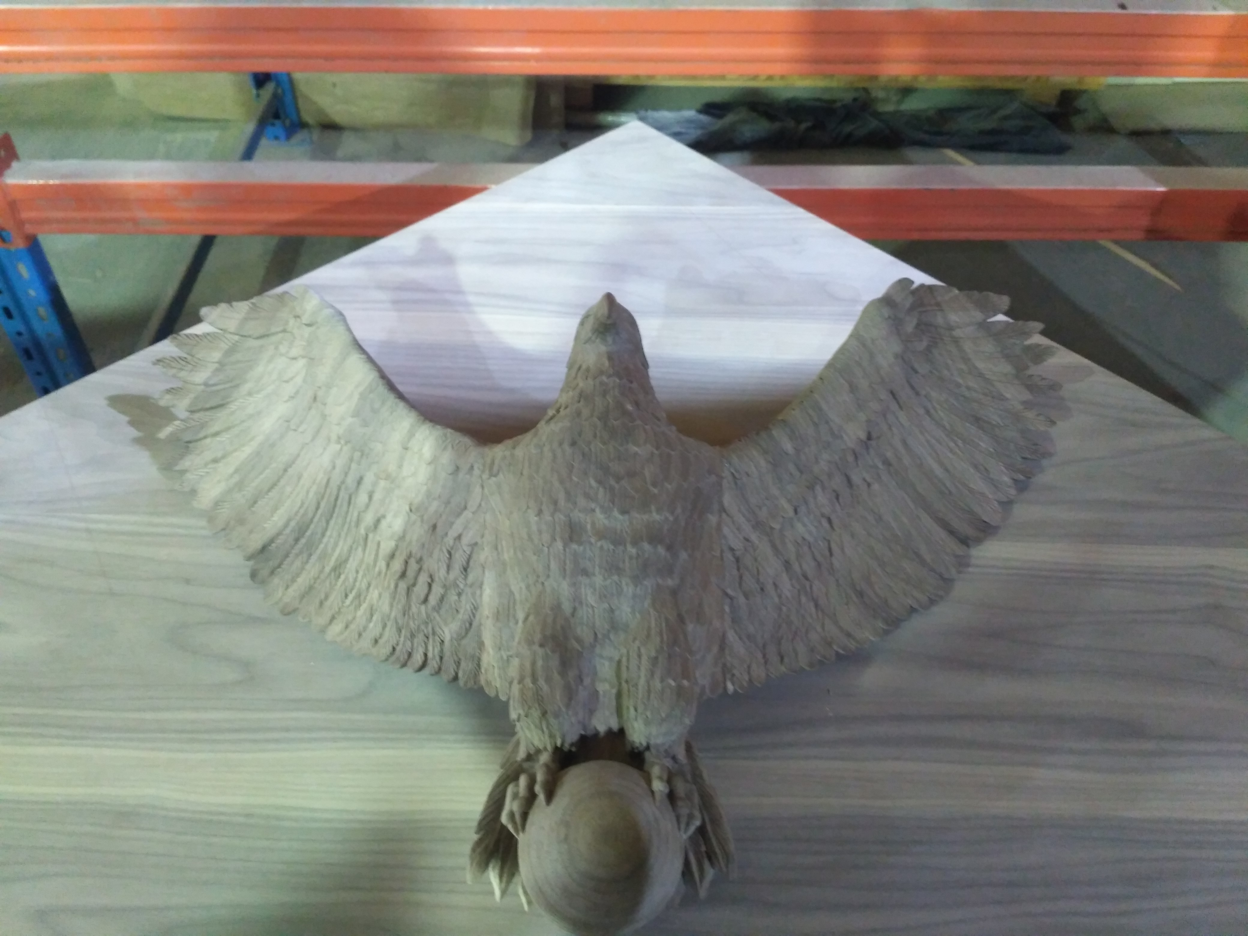 Стол директора с резными орлами