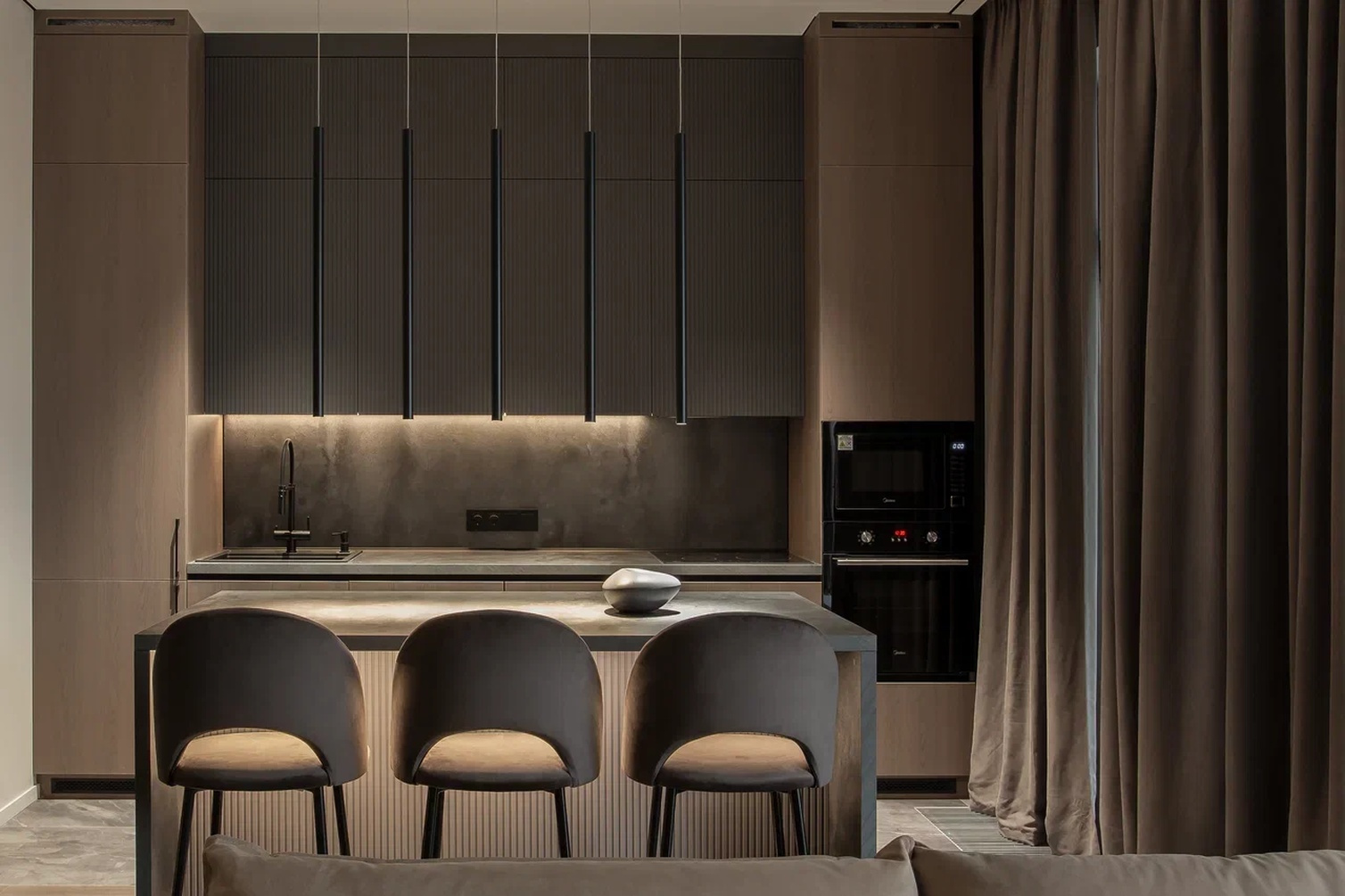 Обложка проекта: РЕАЛИЗОВАННЫЙ ИНТЕРЬЕР В ЖК SIDNEY CITY 60 КВ.М