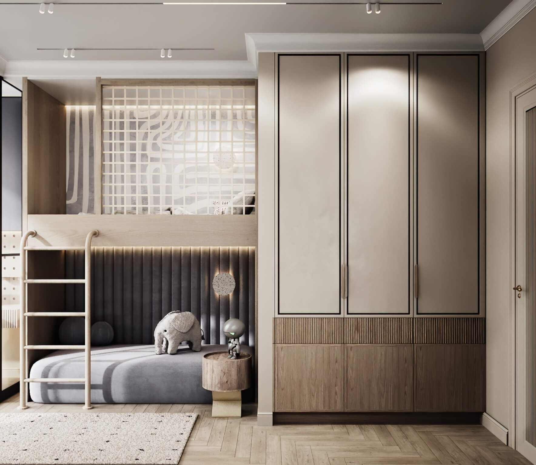 Интерьер квартиры в Москве ЖК RiverSky, 80м2