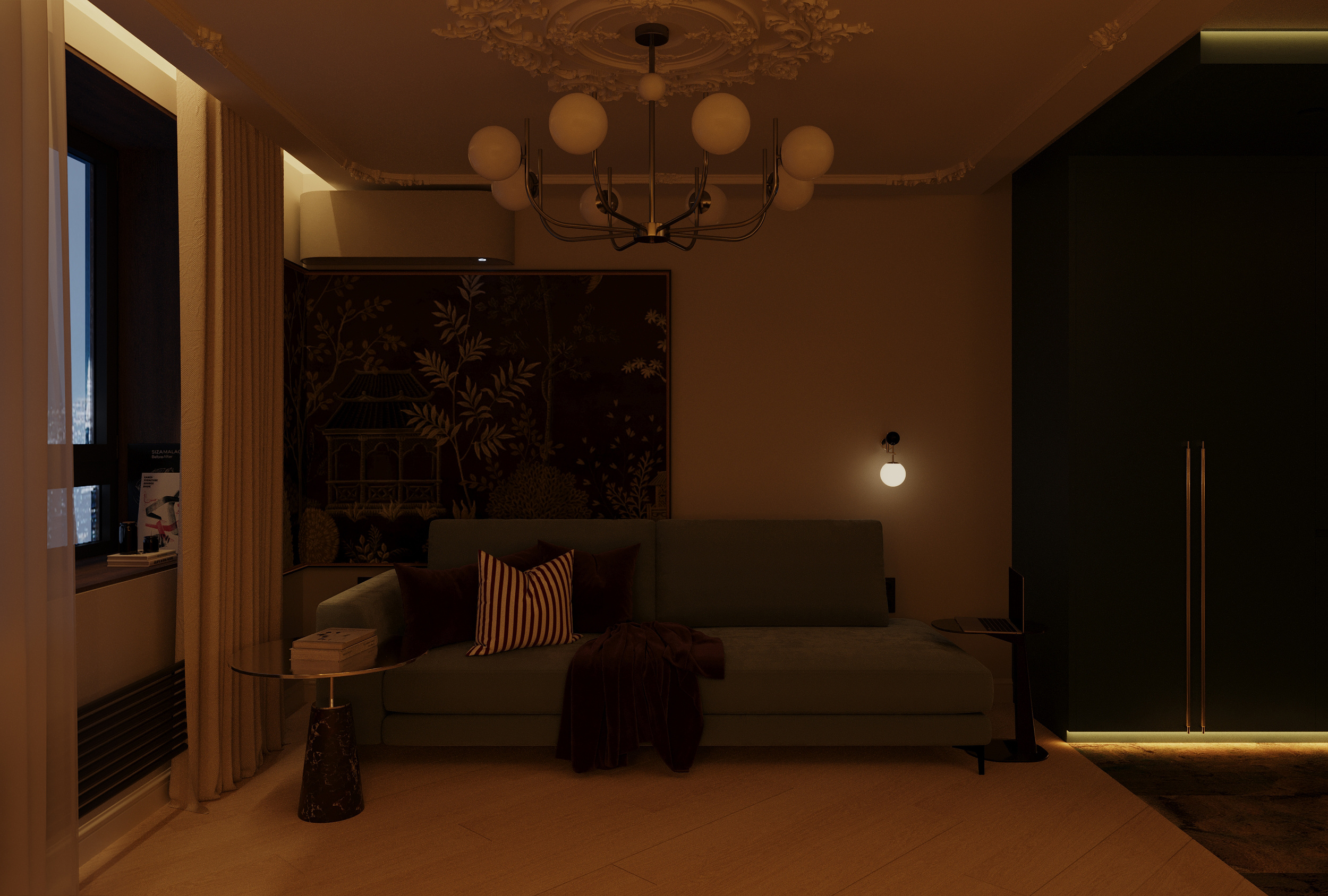 Дизайн-проект квартиры студии 27м2, в Екатеринбурге