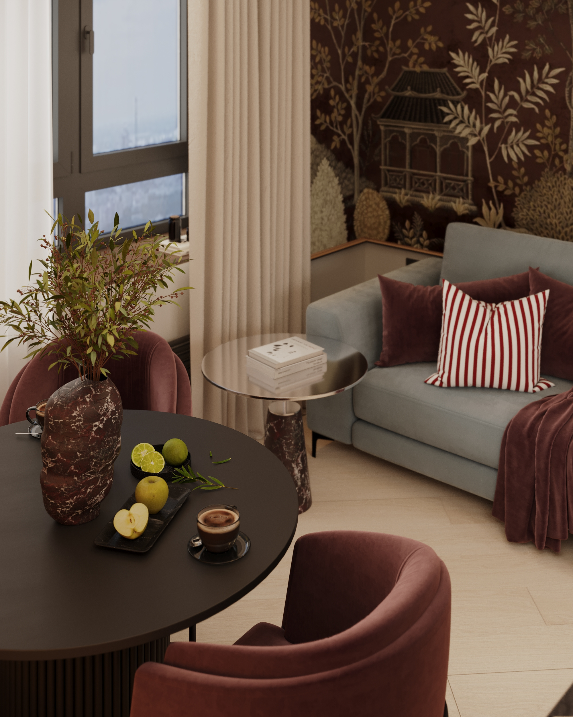 Дизайн-проект квартиры студии 27м2, в Екатеринбурге