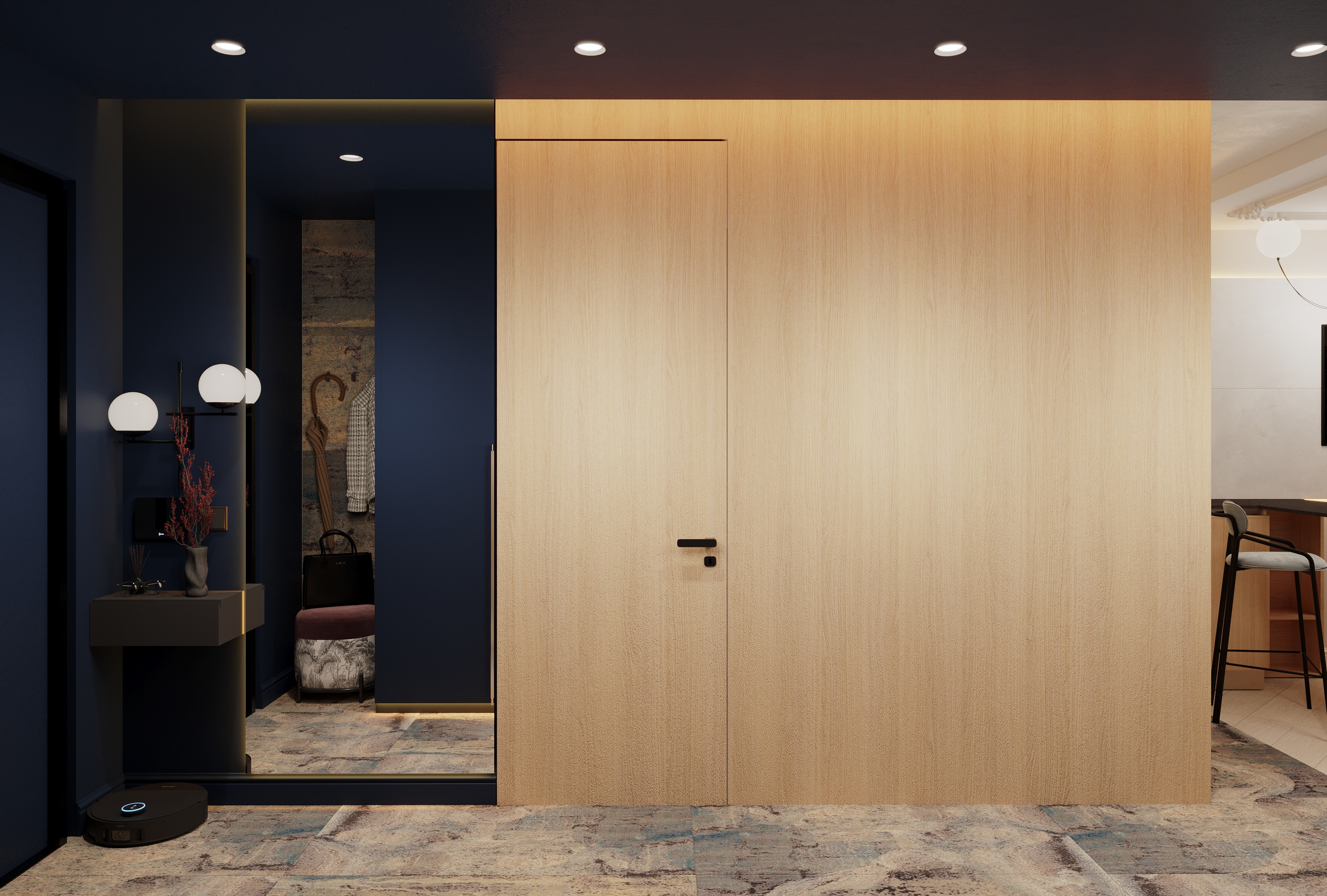 Дизайн-проект квартиры студии 27м2, в Екатеринбурге