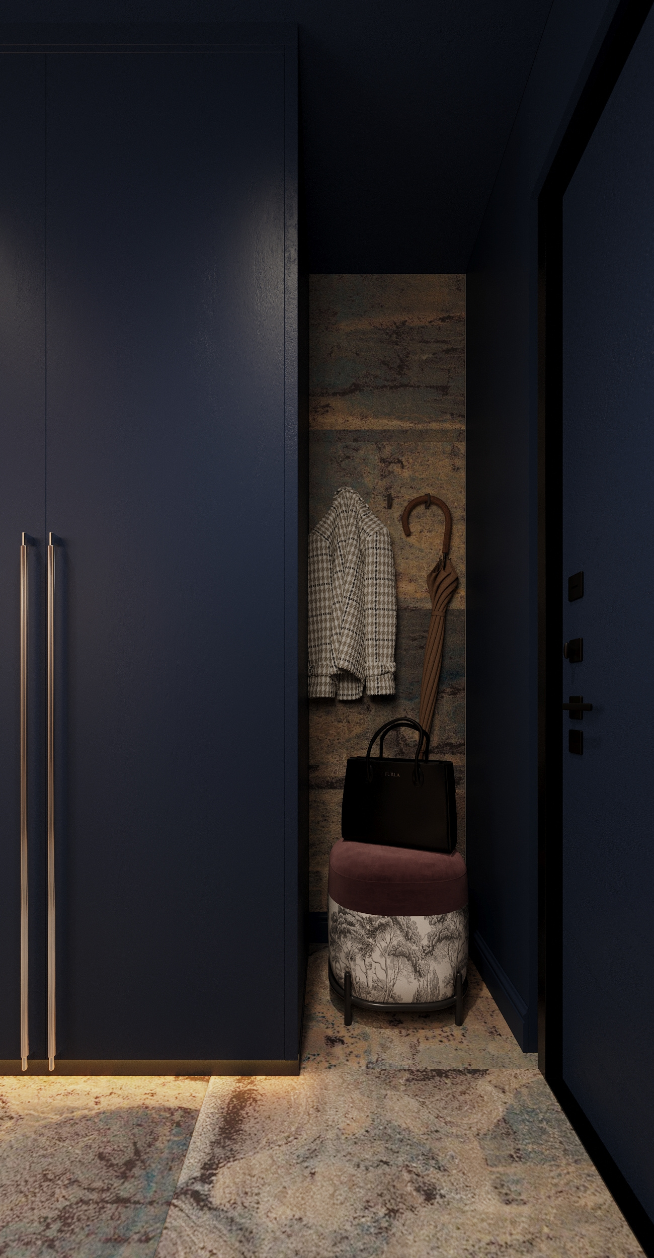 Дизайн-проект квартиры студии 27м2, в Екатеринбурге