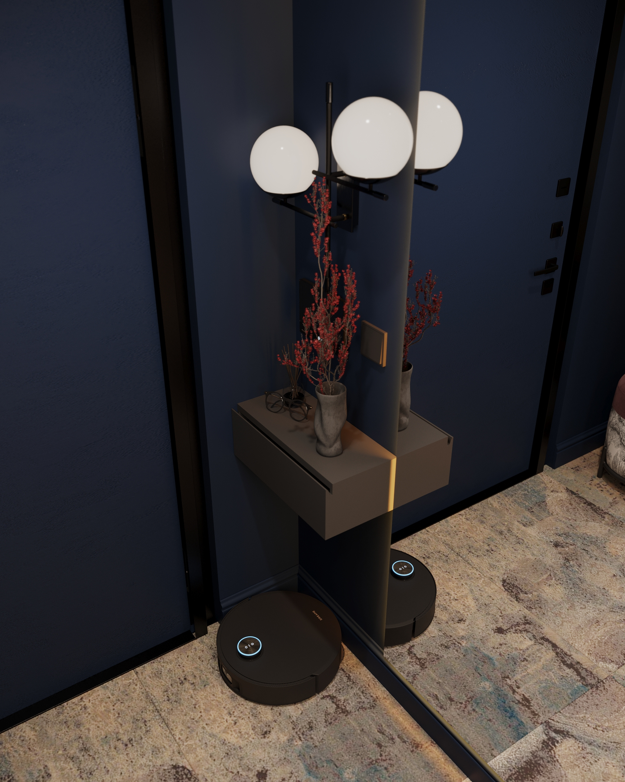 Дизайн-проект квартиры студии 27м2, в Екатеринбурге