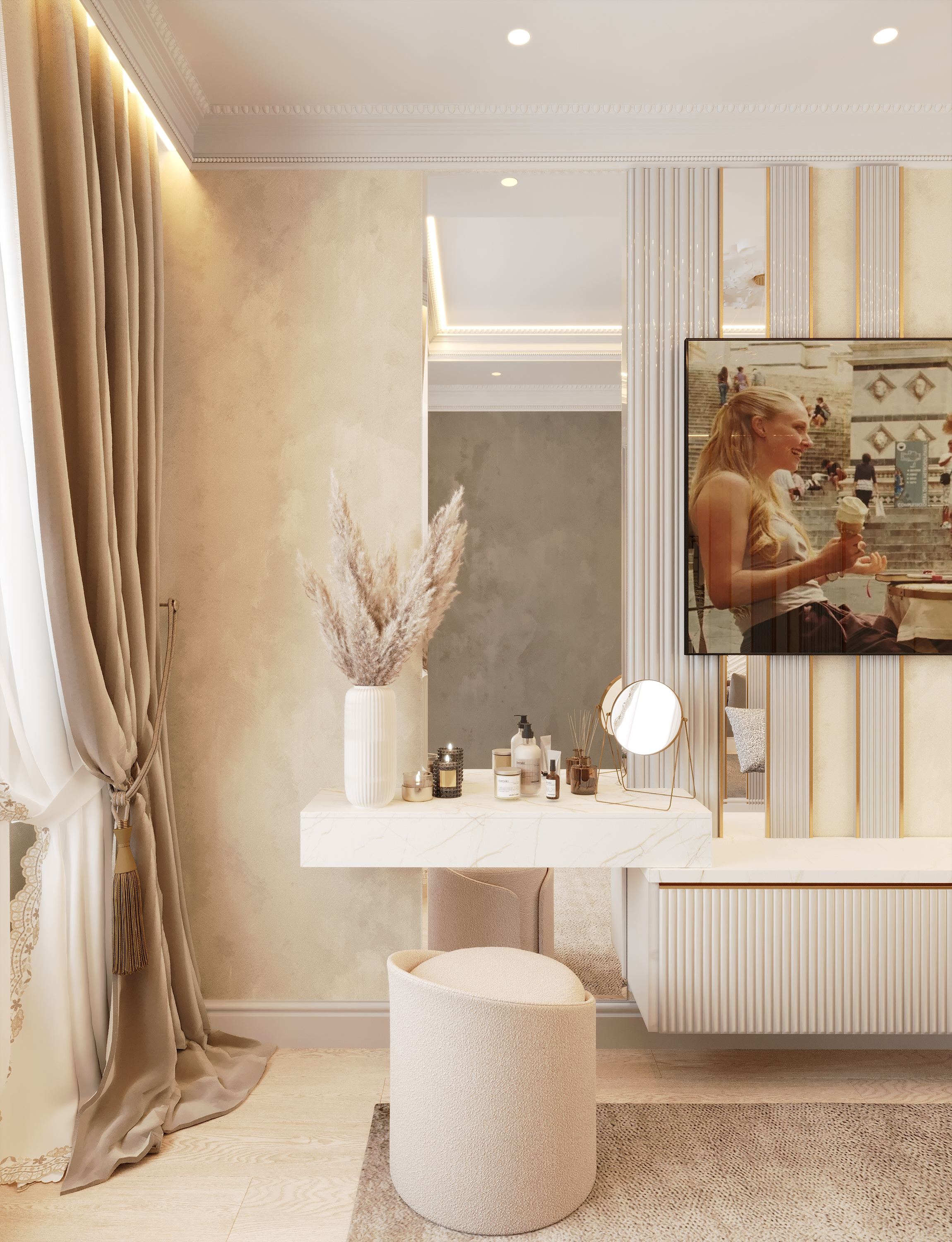 Разработка интерьера в стиле неоклассика в ЖК Ариосто, Санкт-Петербург