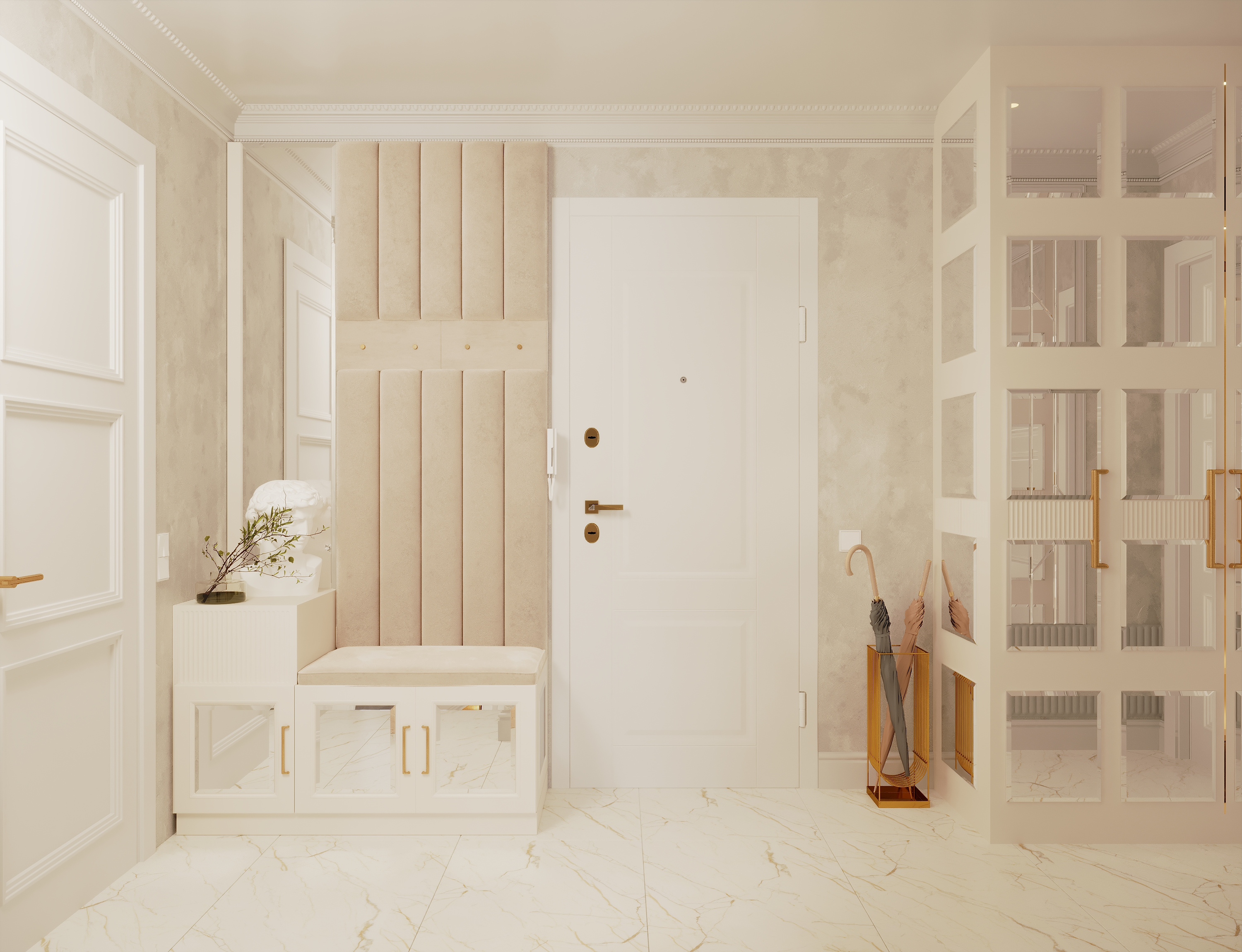 Разработка интерьера в стиле неоклассика в ЖК Ариосто, Санкт-Петербург