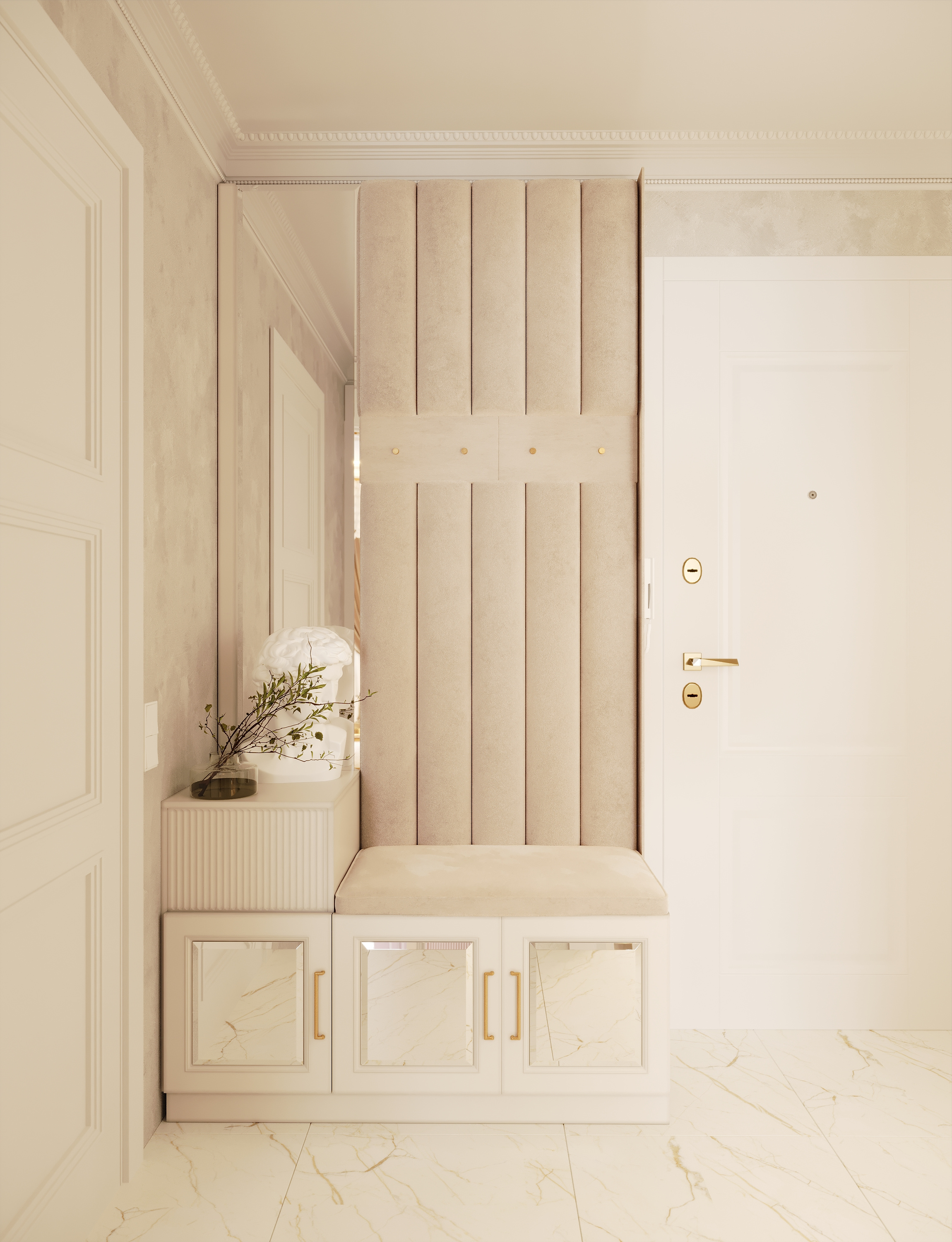 Разработка интерьера в стиле неоклассика в ЖК Ариосто, Санкт-Петербург