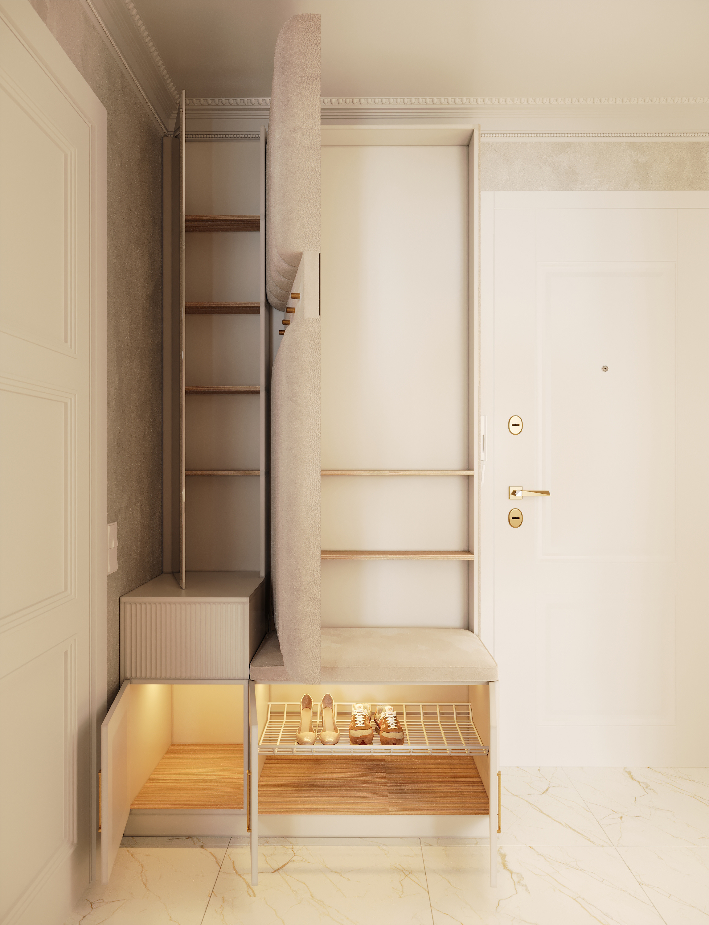 Разработка интерьера в стиле неоклассика в ЖК Ариосто, Санкт-Петербург