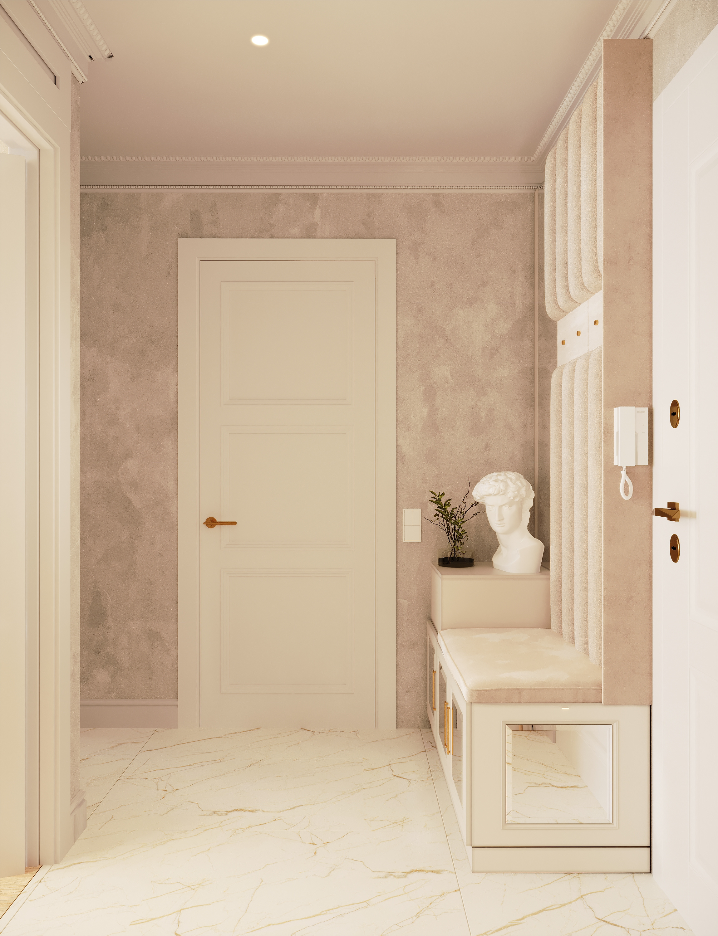 Разработка интерьера в стиле неоклассика в ЖК Ариосто, Санкт-Петербург