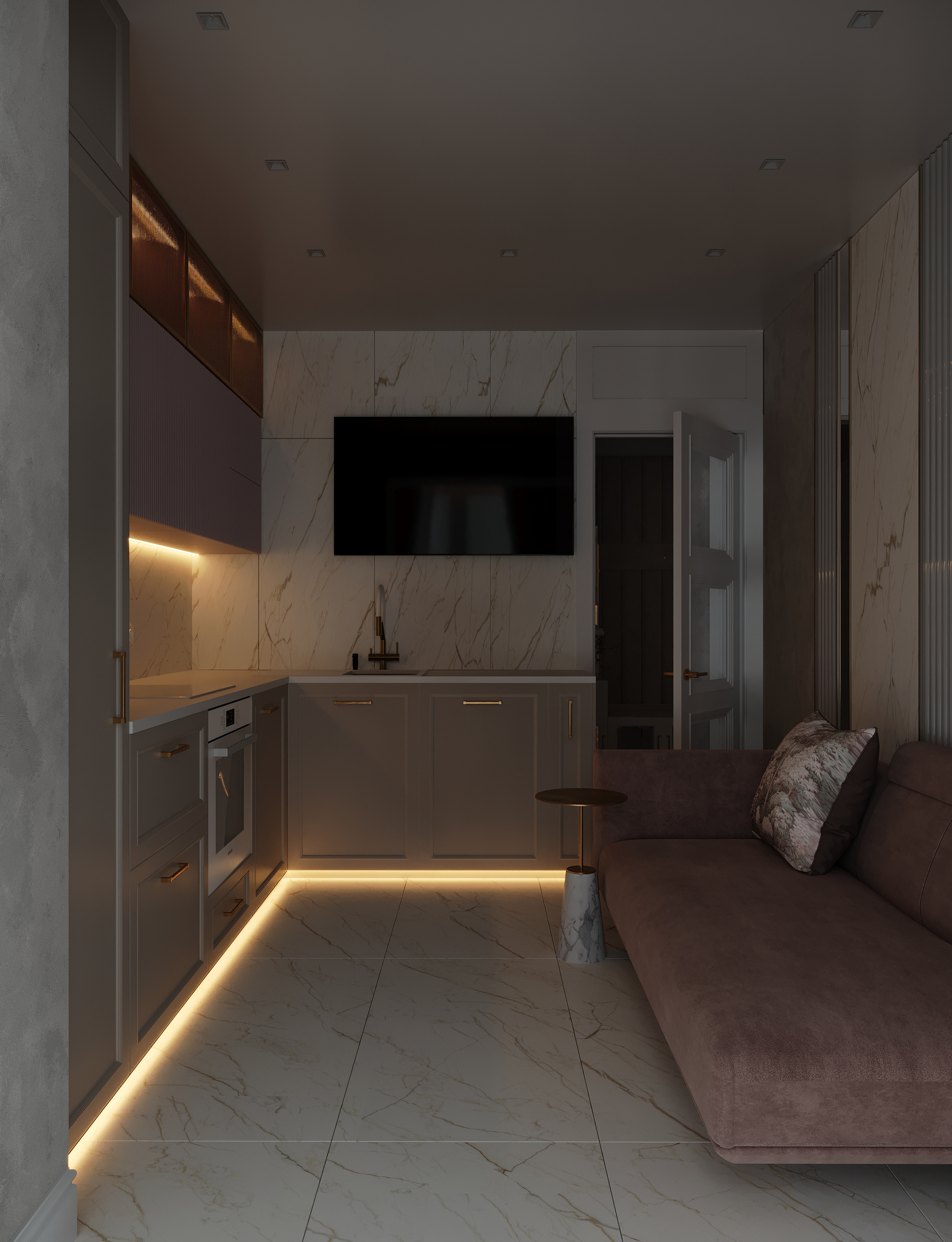 Разработка интерьера в стиле неоклассика в ЖК Ариосто, Санкт-Петербург