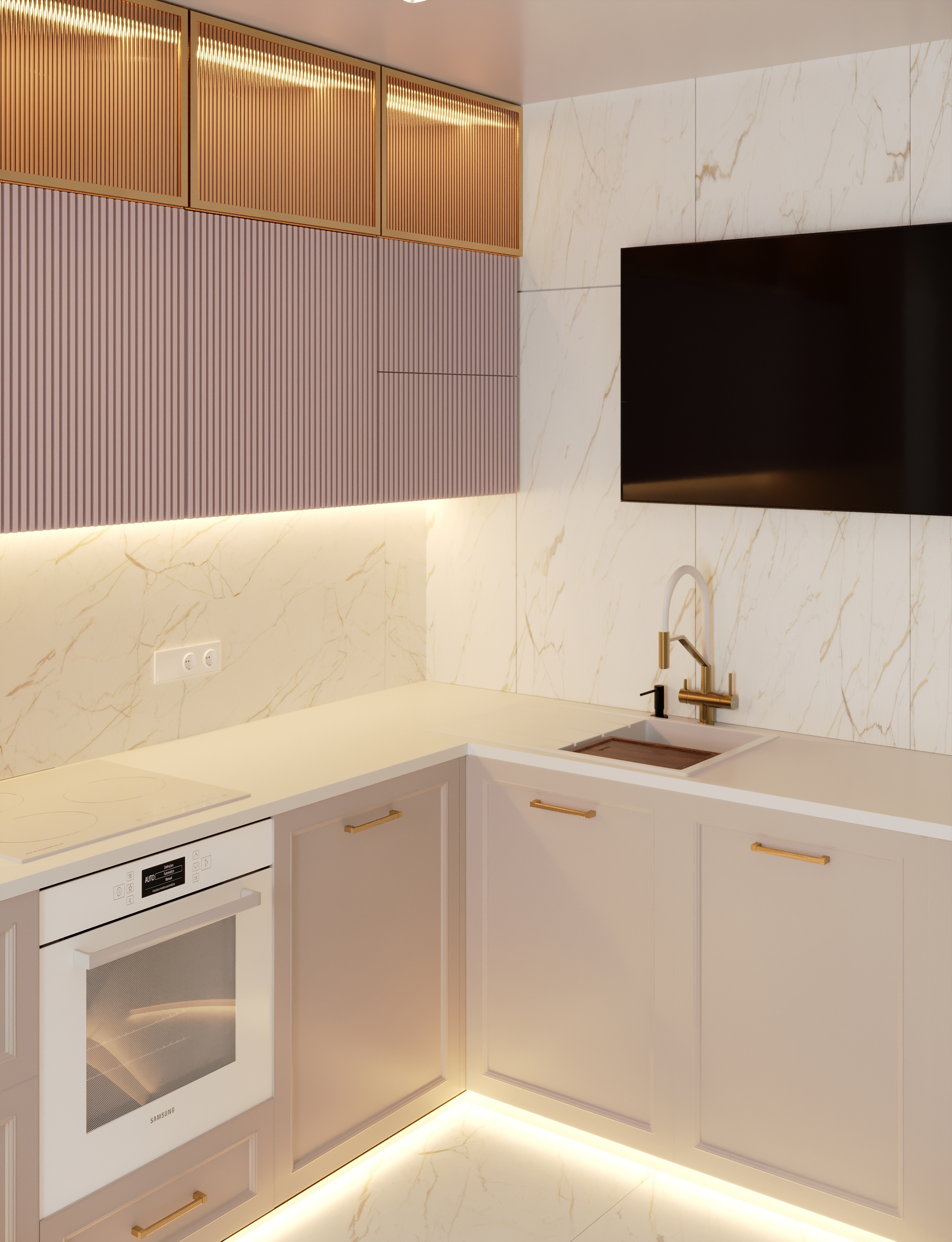 Разработка интерьера в стиле неоклассика в ЖК Ариосто, Санкт-Петербург