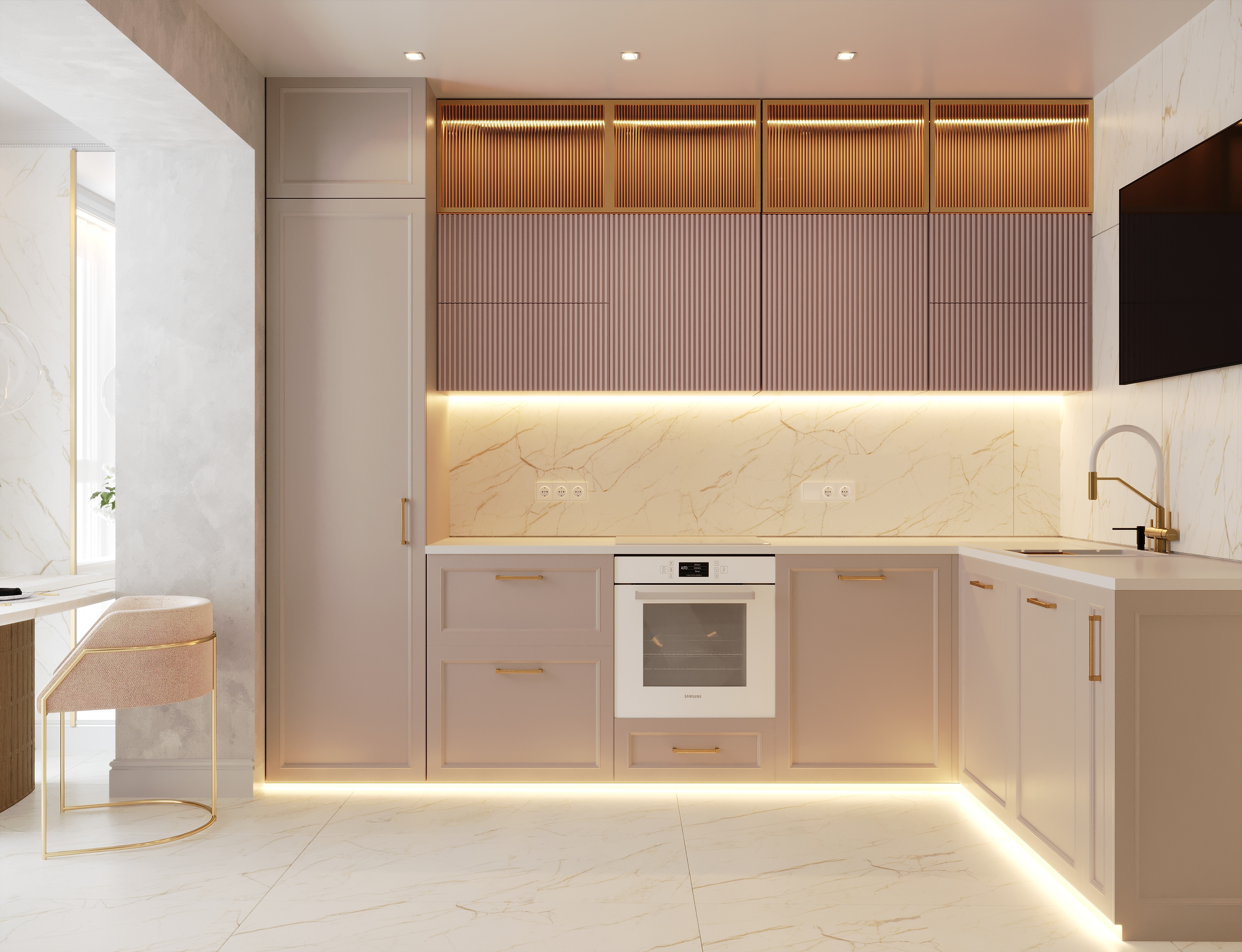 Разработка интерьера в стиле неоклассика в ЖК Ариосто, Санкт-Петербург