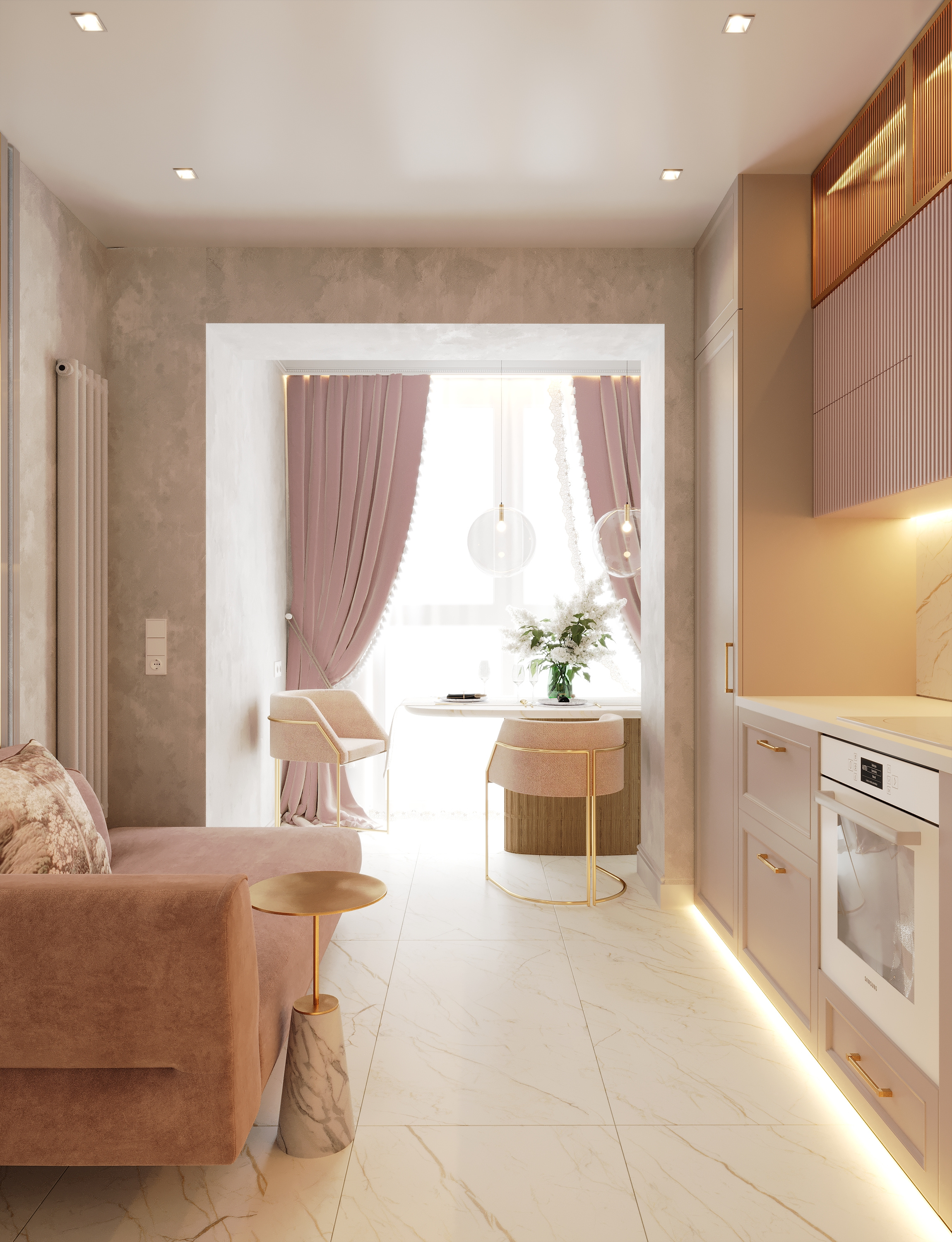 Разработка интерьера в стиле неоклассика в ЖК Ариосто, Санкт-Петербург