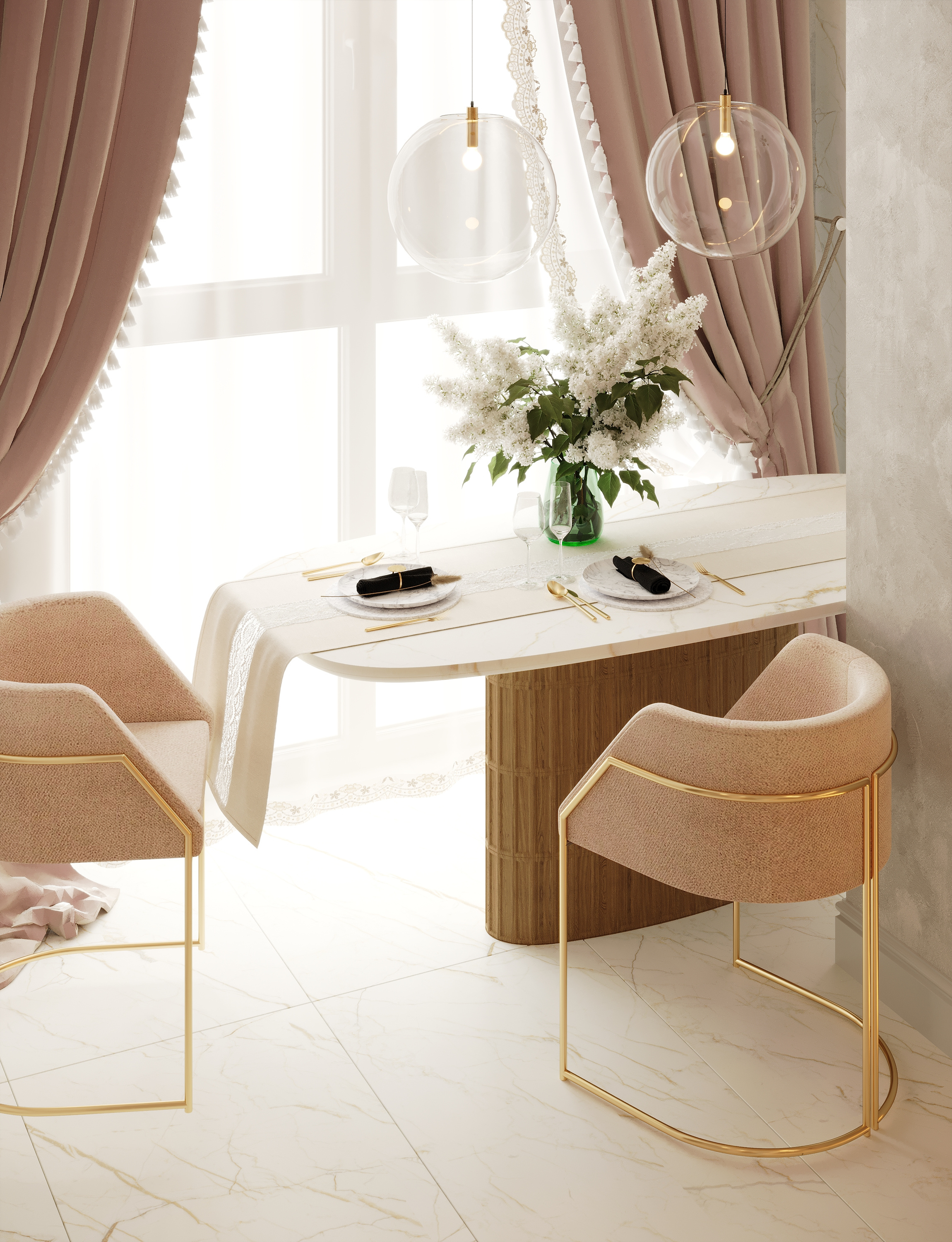 Разработка интерьера в стиле неоклассика в ЖК Ариосто, Санкт-Петербург