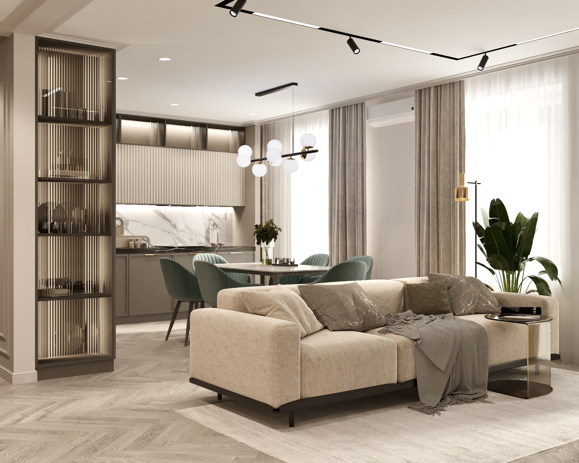 Обложка проекта: Дизайн-проект квартиры, в современном стиле! ЖК Ария, Тюмень