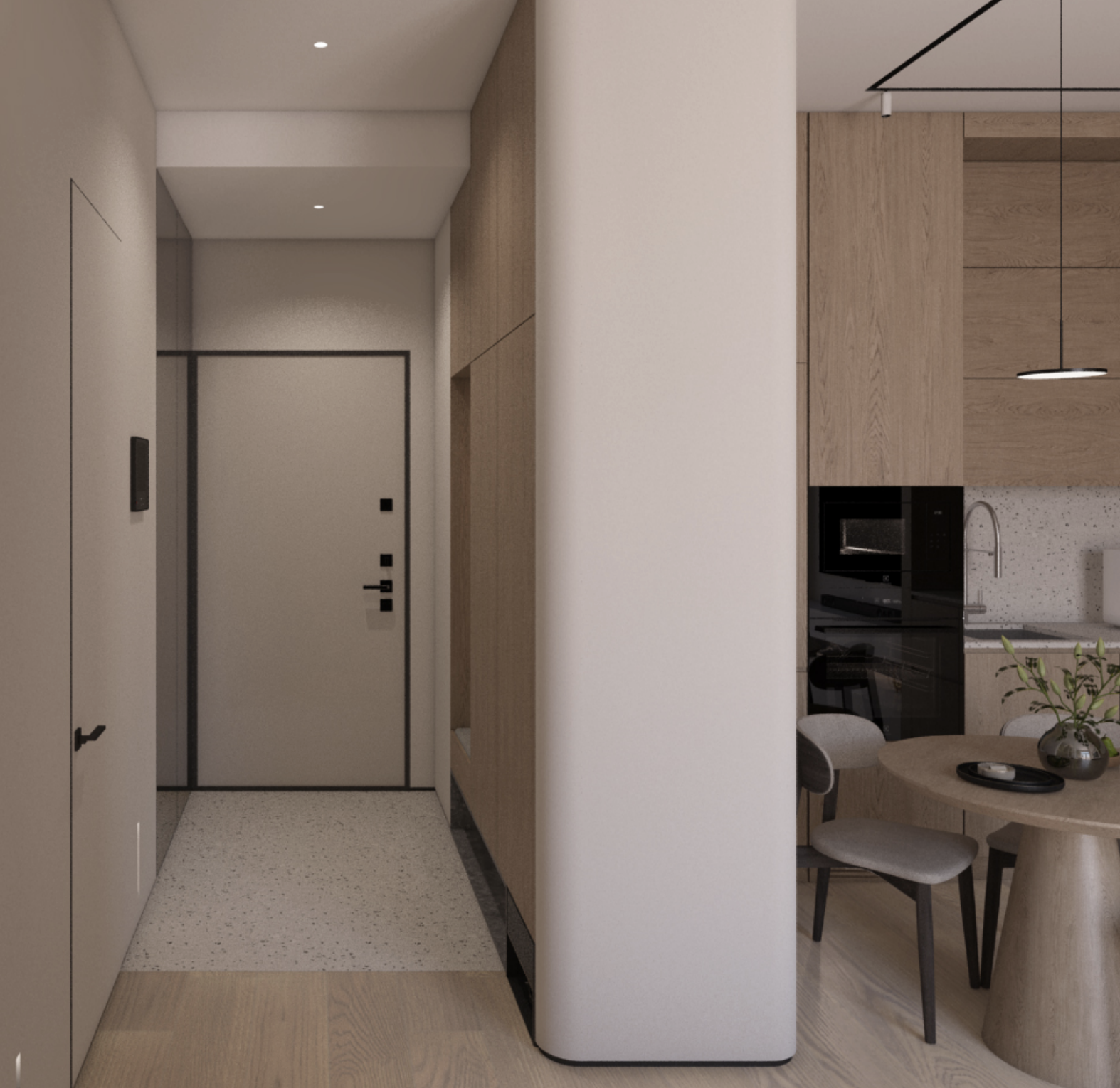 Обложка проекта: Отделка в ЖК «Достижение» - 2-комнатная квартира площадью 38  м2.