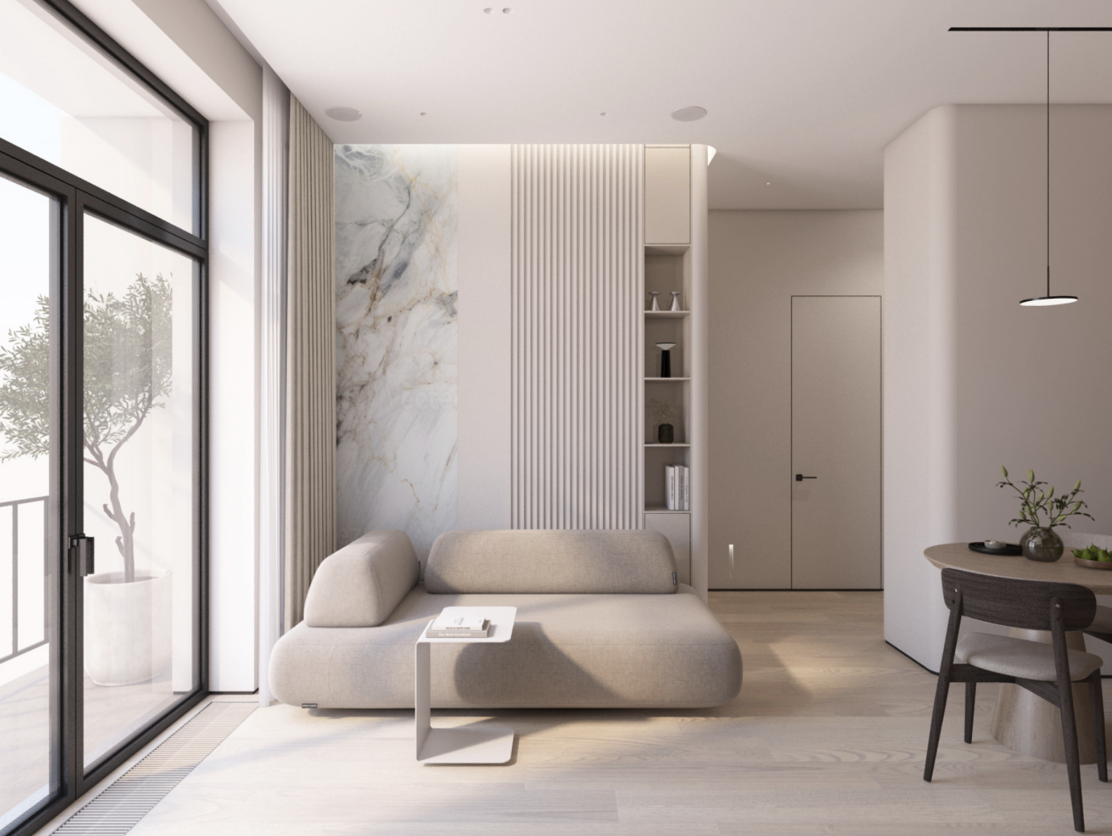 Отделка в ЖК «Достижение» - 2-комнатная квартира площадью 38  м2.