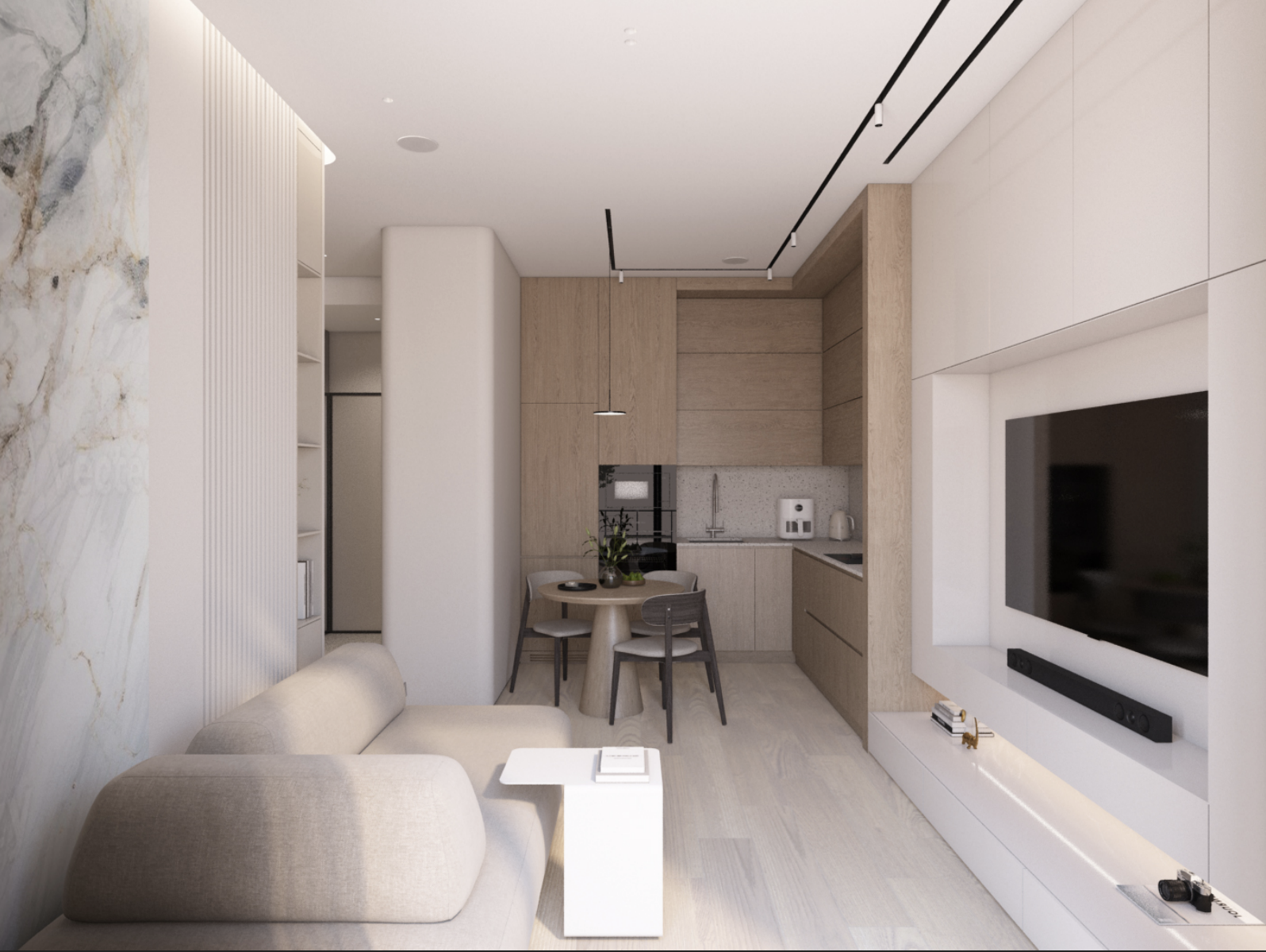 Отделка в ЖК «Достижение» - 2-комнатная квартира площадью 38  м2.