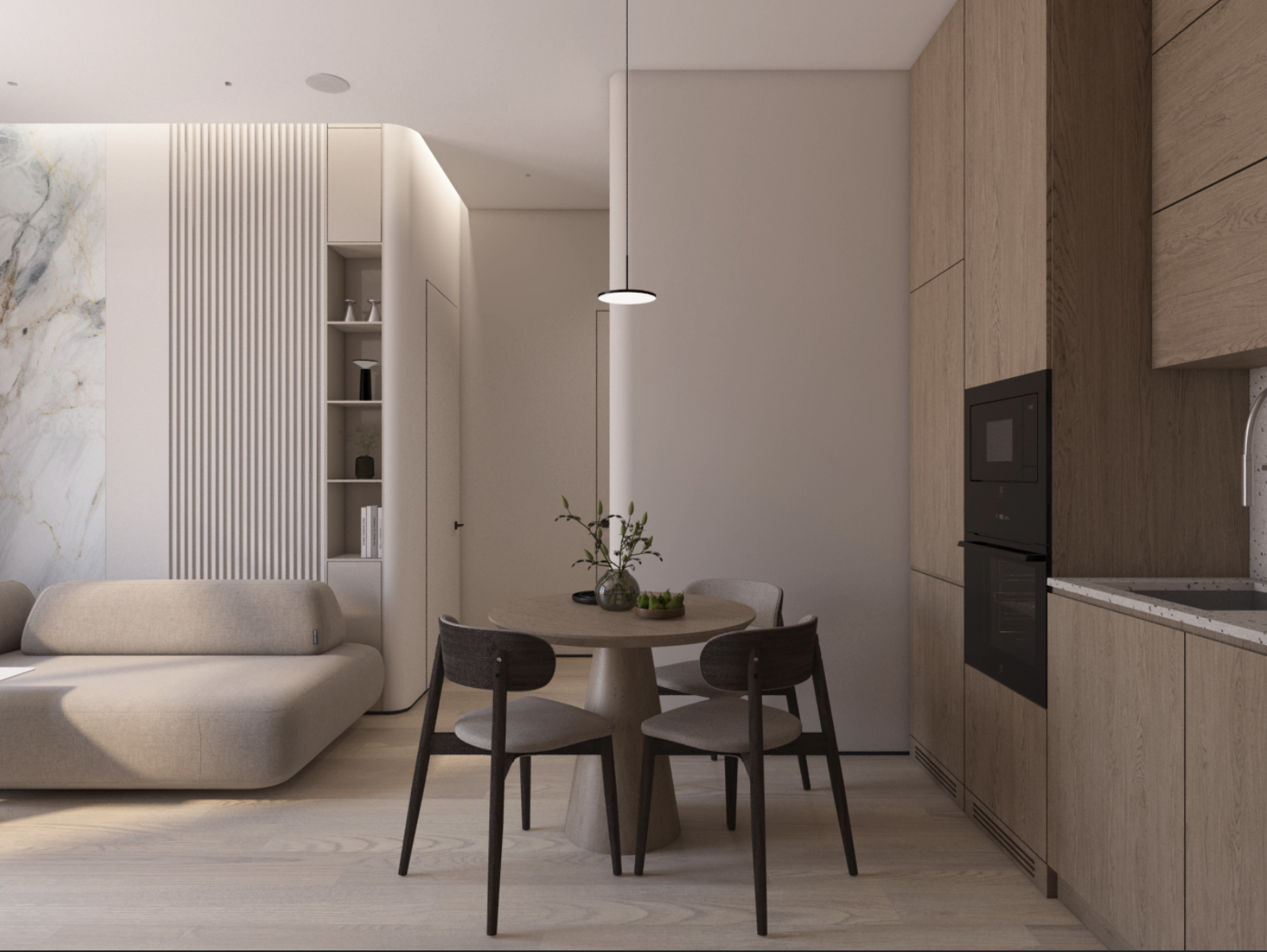 Отделка в ЖК «Достижение» - 2-комнатная квартира площадью 38  м2.